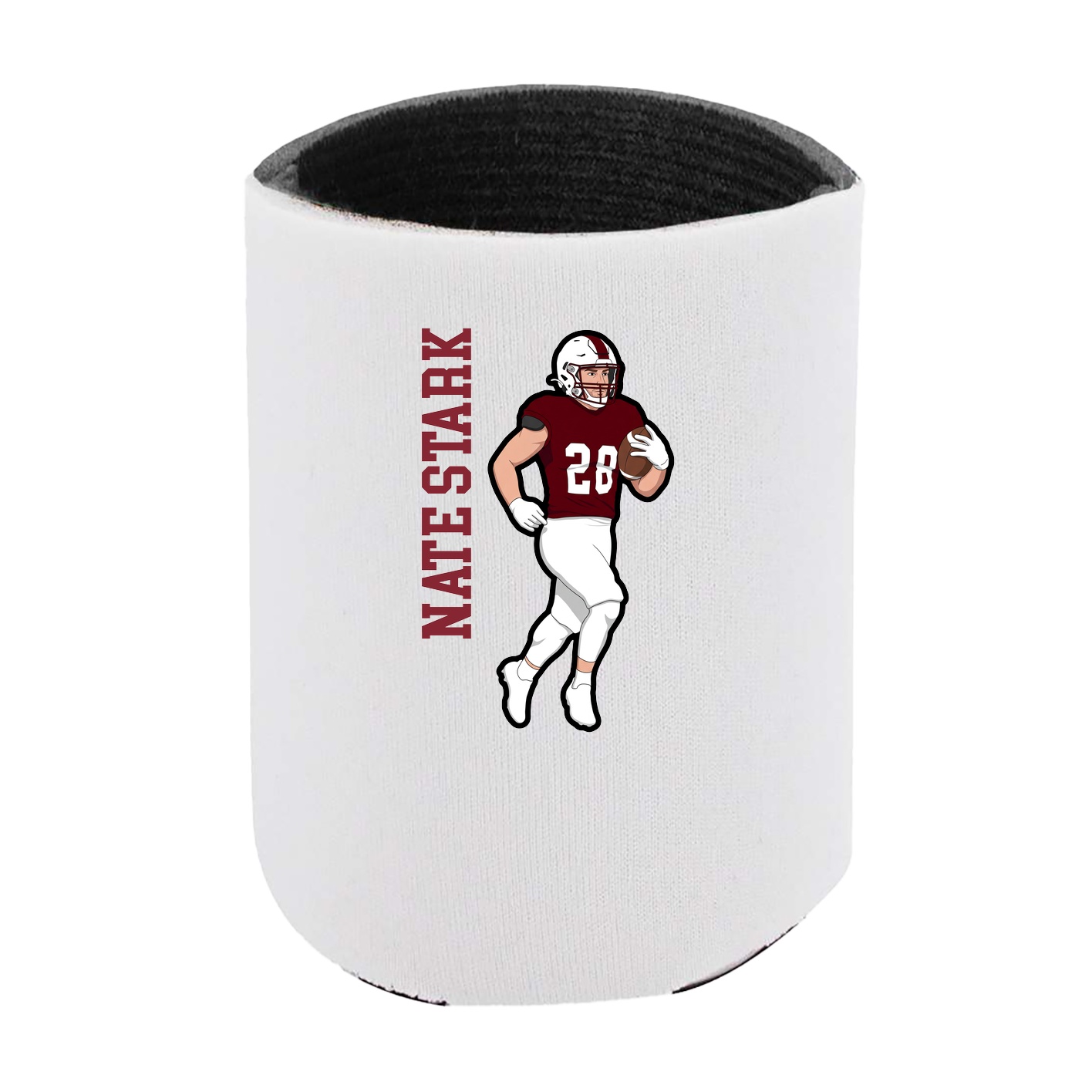 Can Holder — Name Vertical in White