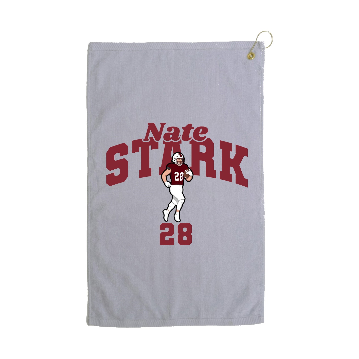 Golf Towel — Signature Arch in Grey