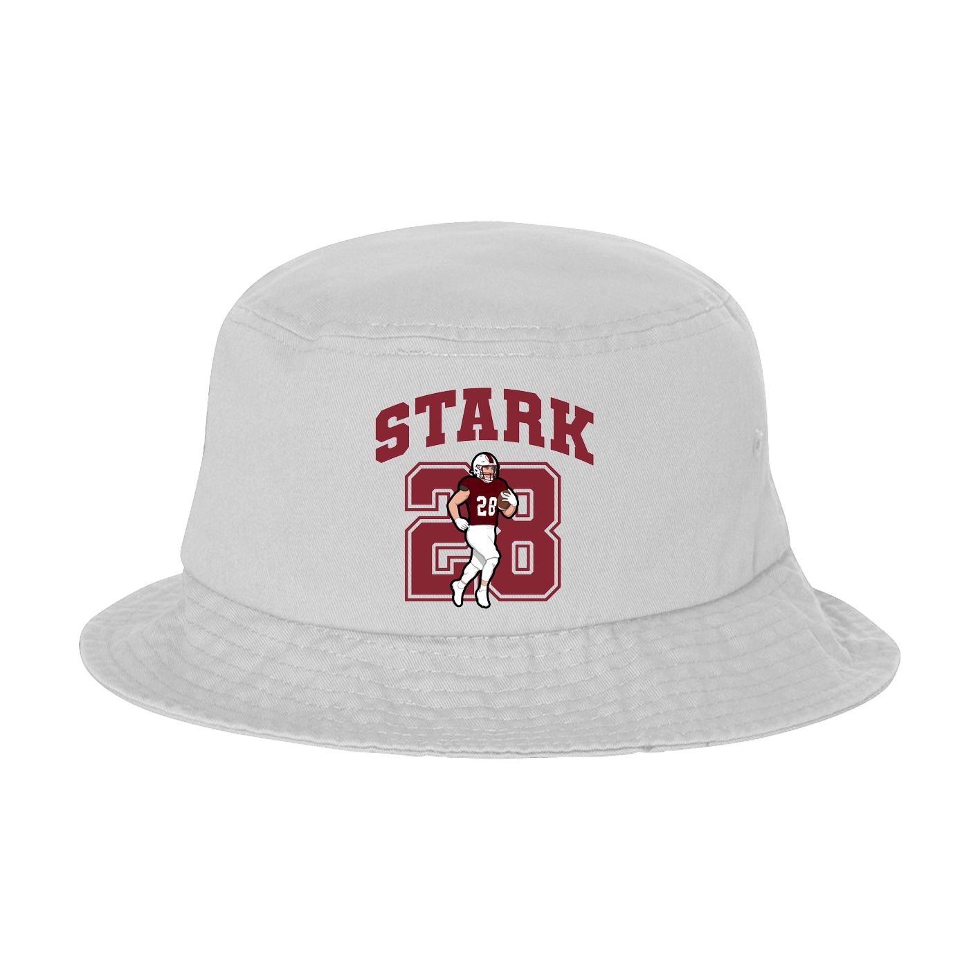 Bucket Cap — Number in White