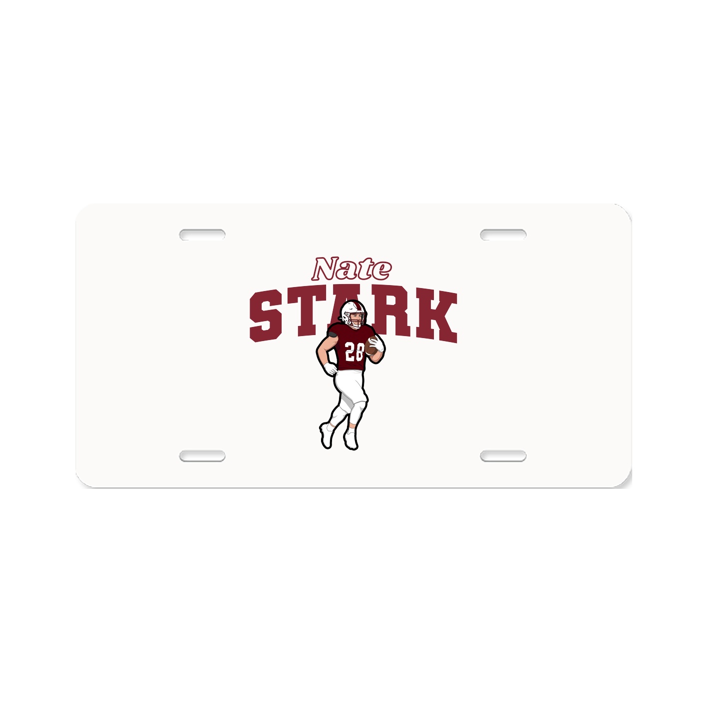 License Plate — Name Arch in Classic