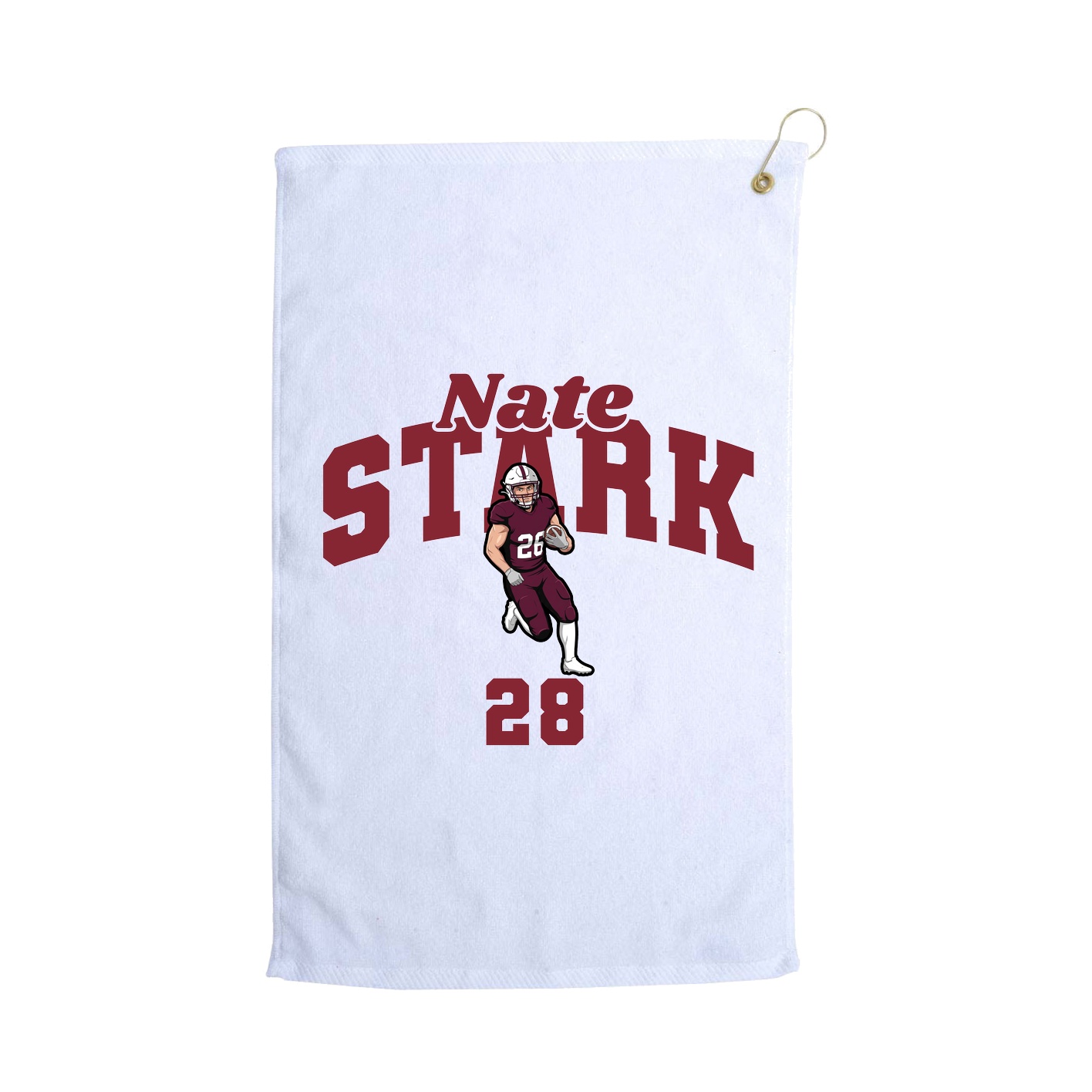 Golf Towel — Signature Arch in White