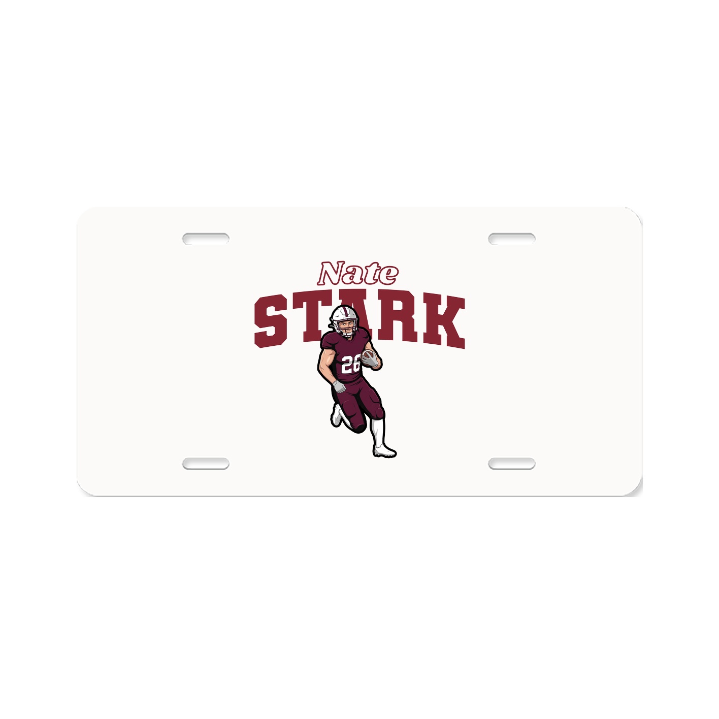 License Plate — Name Arch in Classic
