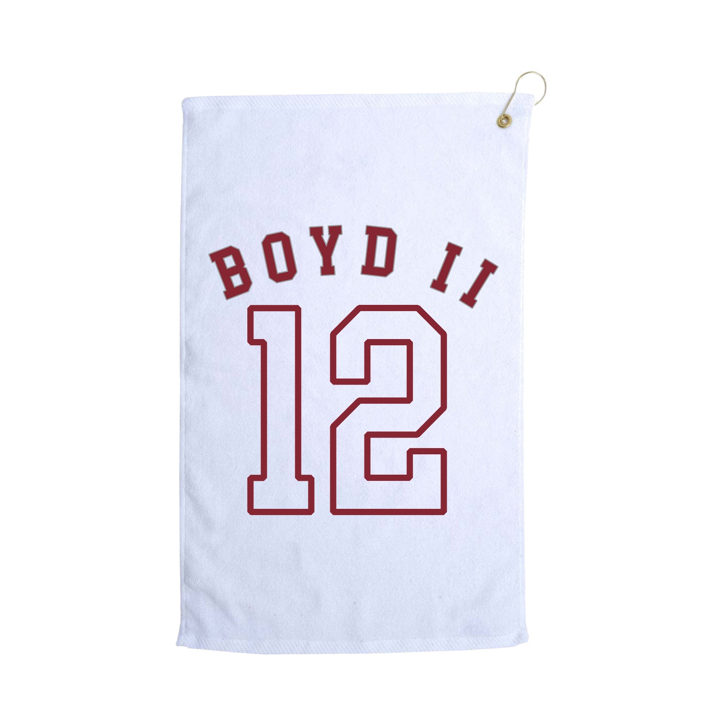 Golf Towel — Shirsey Arch in White