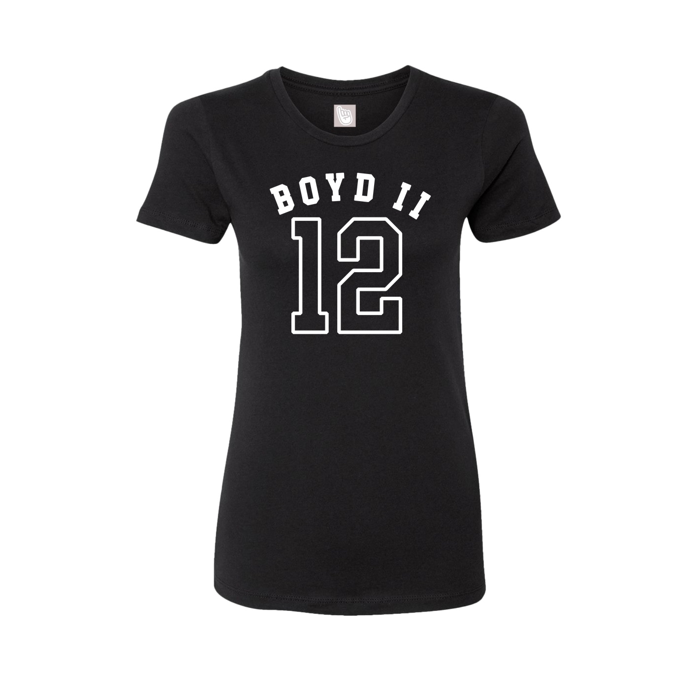 Fitted Women's Tee — Shirsey Arch in Black