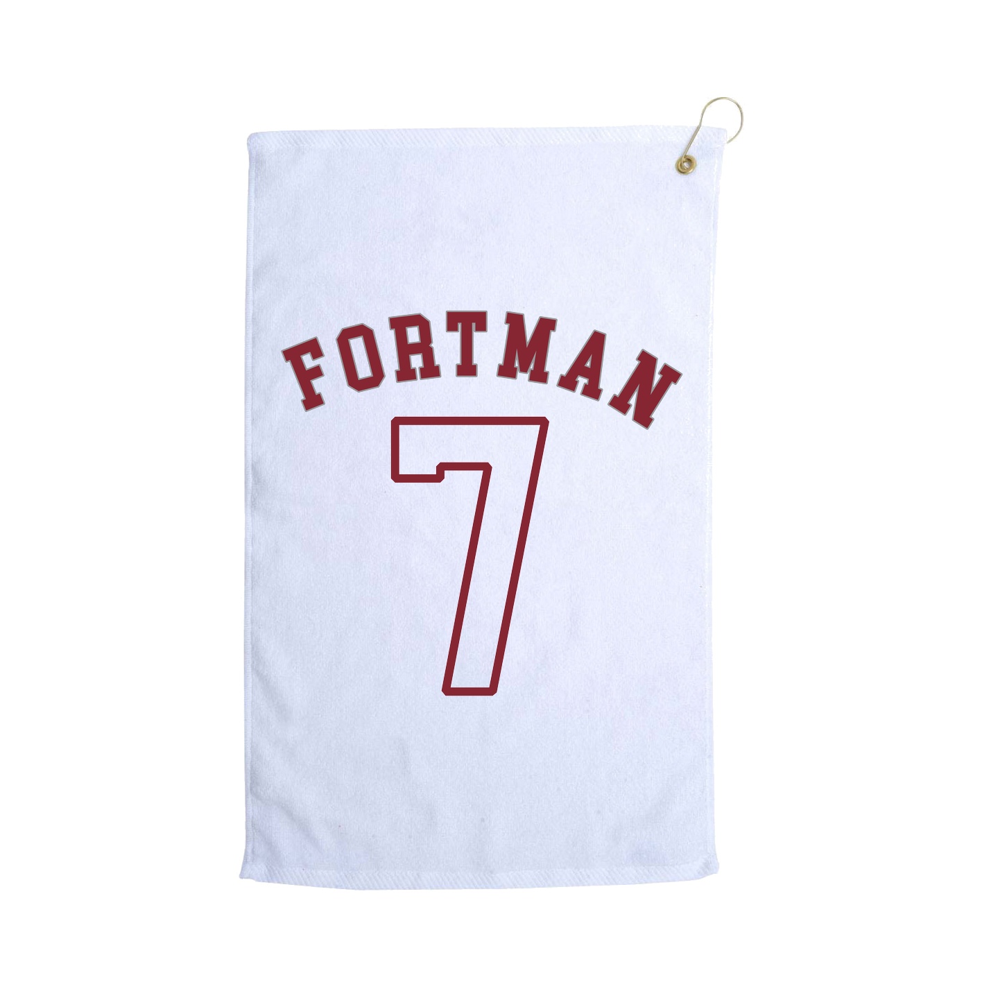 Golf Towel — Shirsey Arch in White