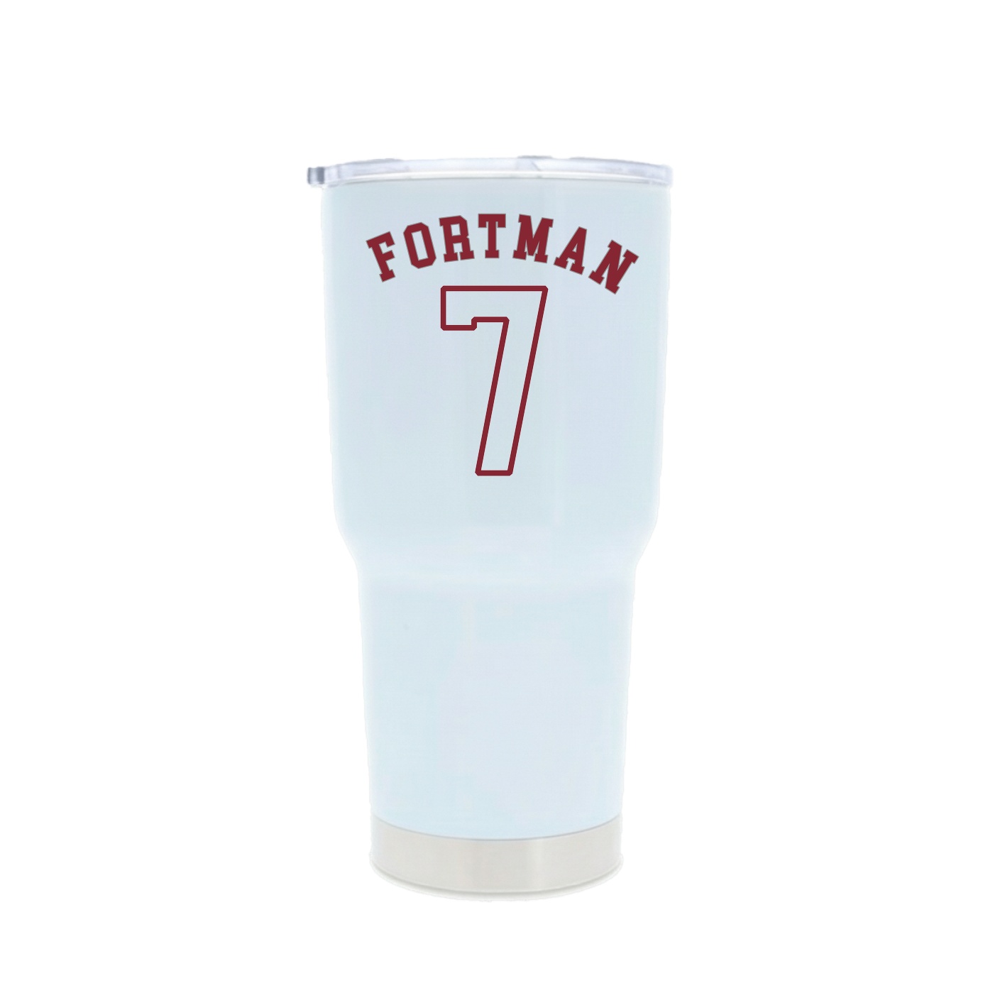 30oz Stainless Steel Tumbler — Shirsey Arch in White