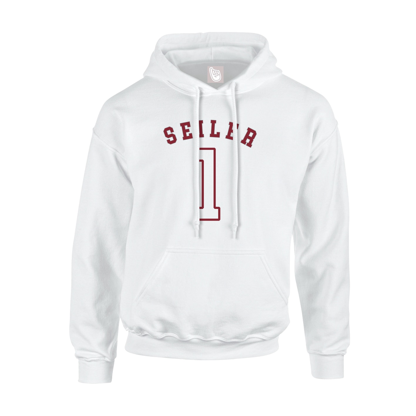 Youth Hoodie — Shirsey Arch in White