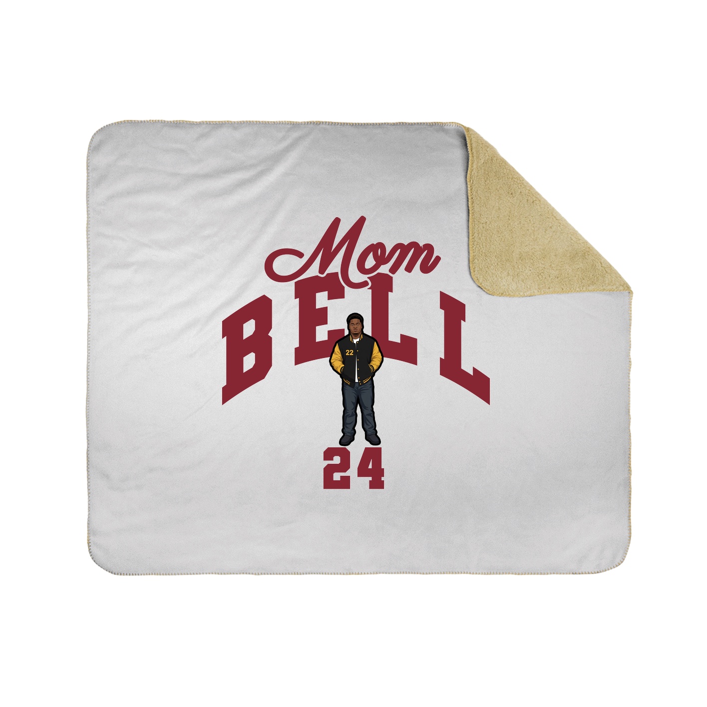 Throw Blanket — Mothers Day Arch in White