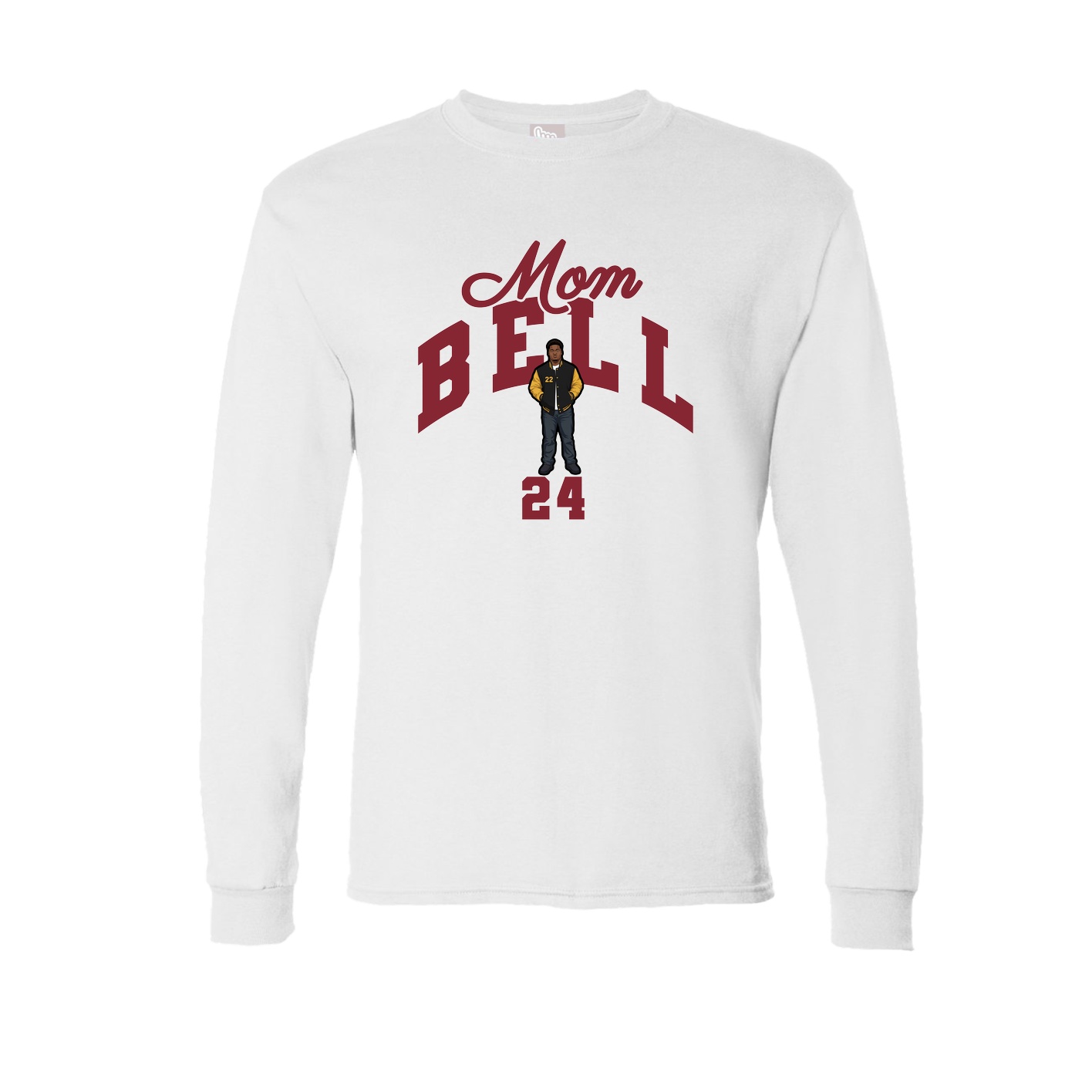 Long Sleeve Tee — Mothers Day Arch in White