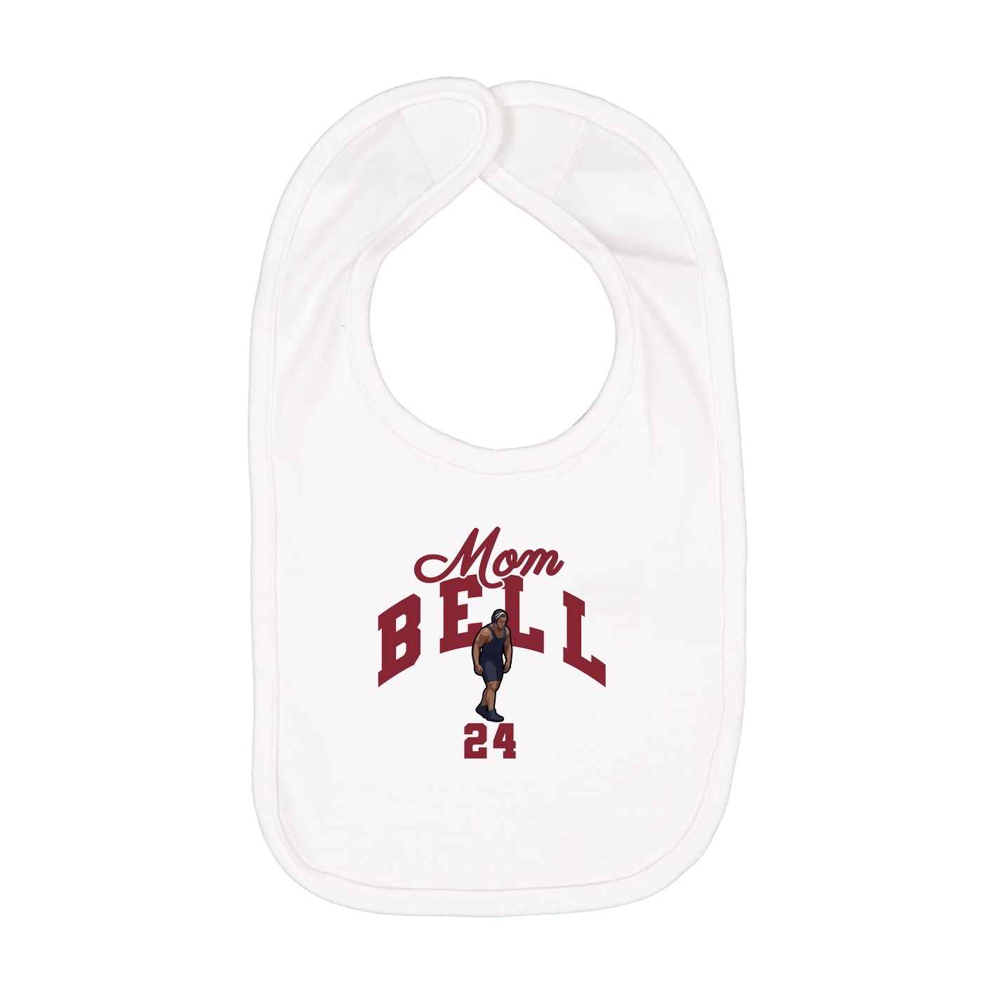Infant Bib — Mothers Day Arch in White