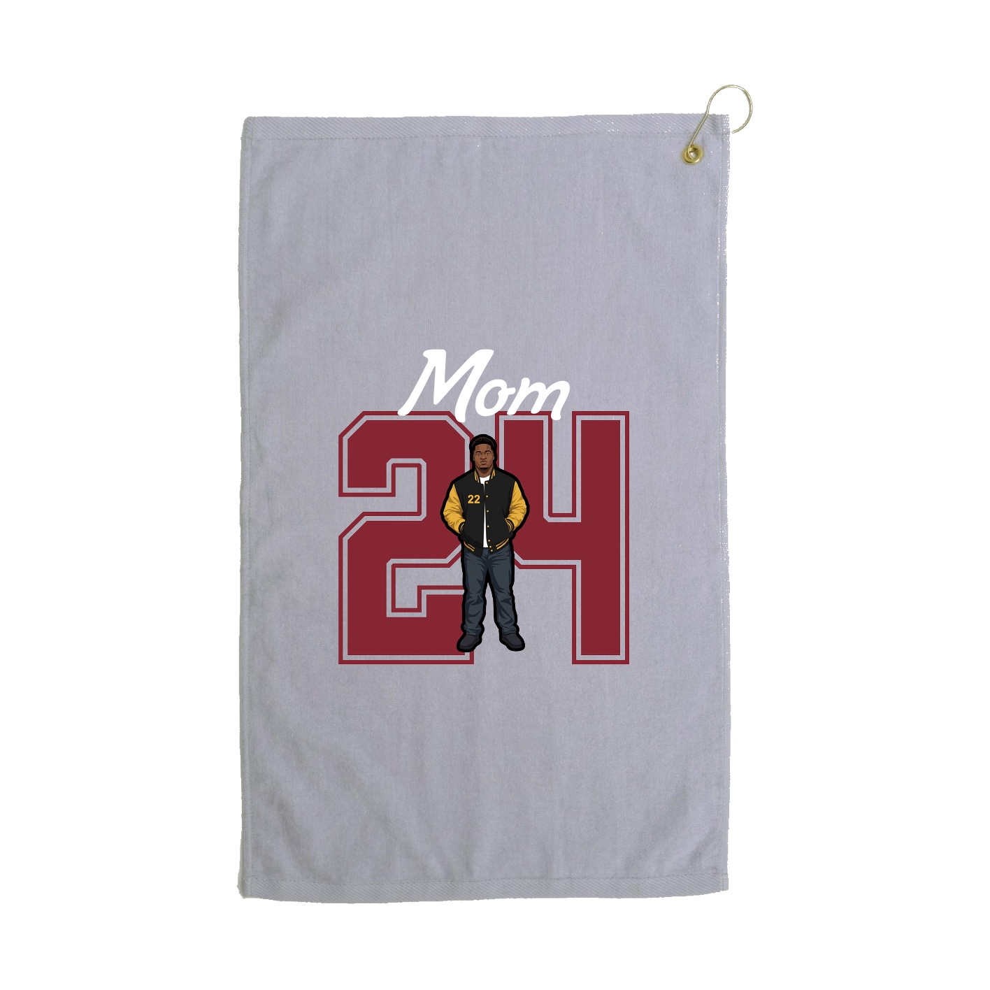 Golf Towel — Mothers Day Shirsey in Grey