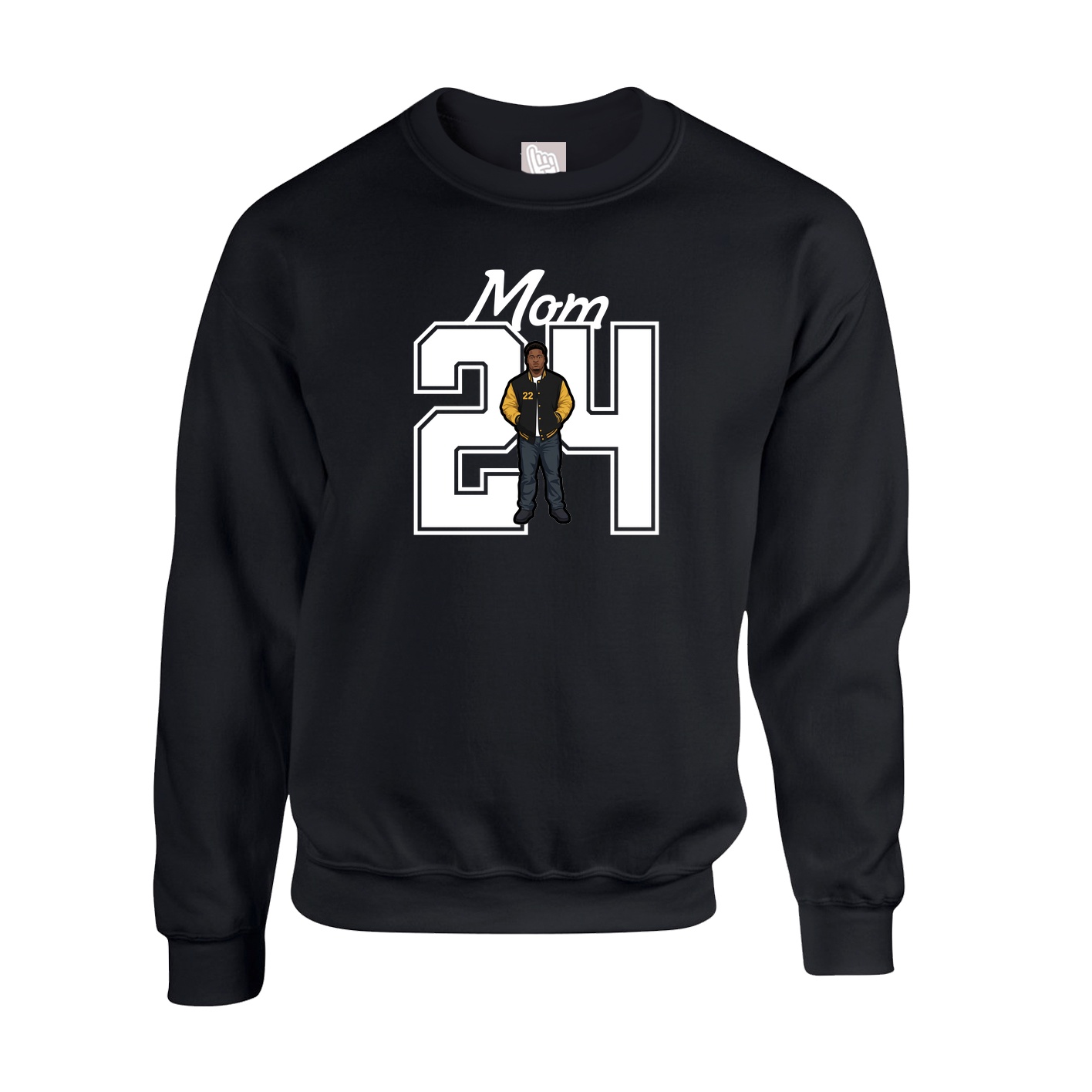 Fleece Crew — Mothers Day Shirsey in Black