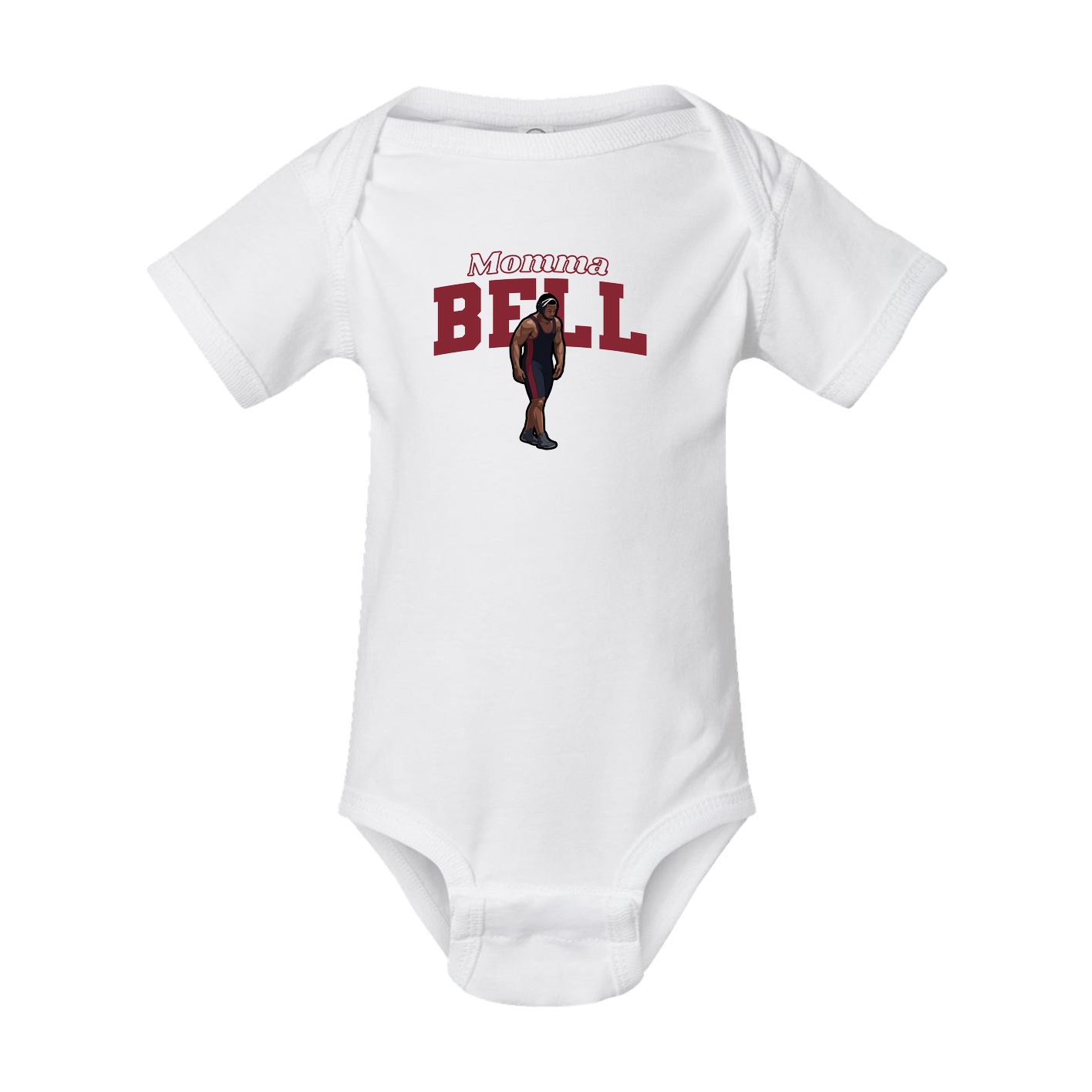 Baby Onesie — Mothers Day Block in White