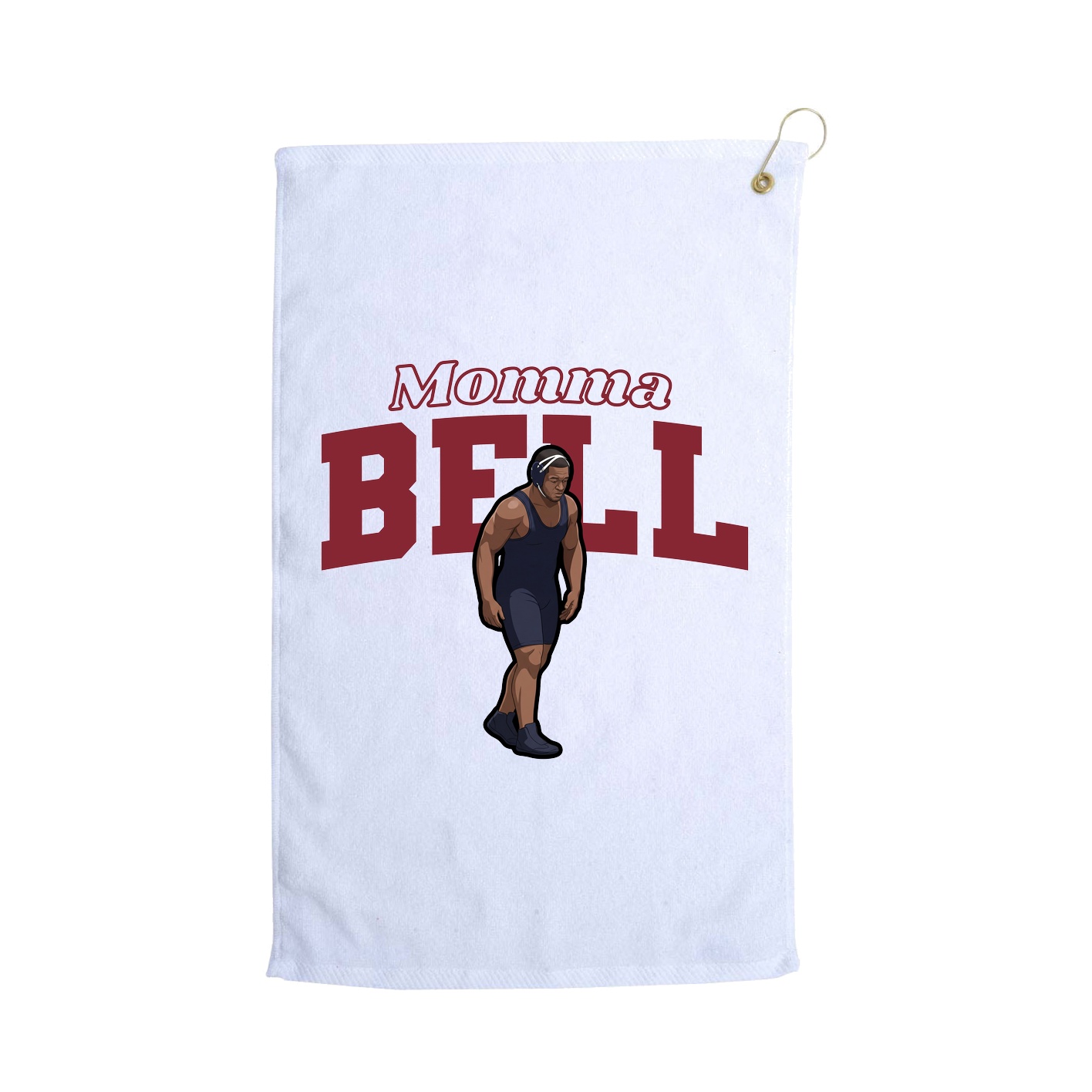 Golf Towel — Mothers Day Block in White