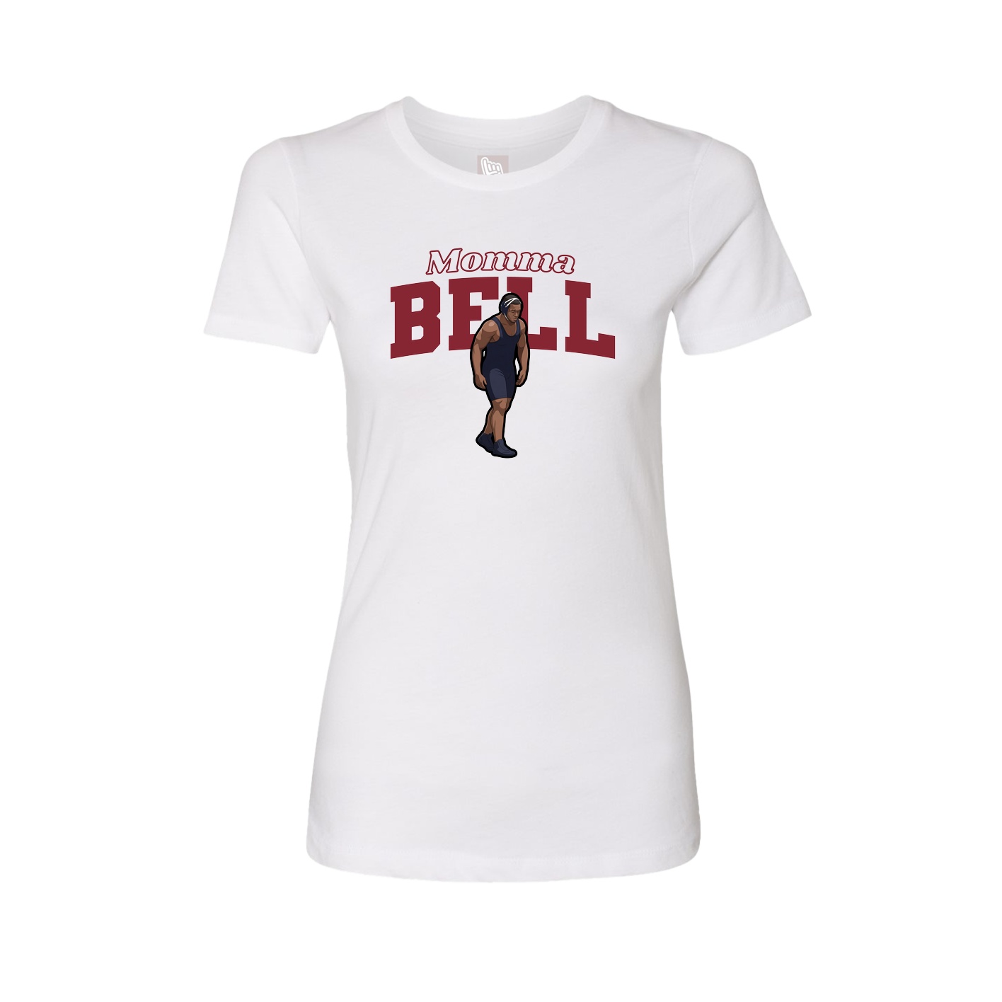 Womens Tee — Mothers Day Block in White