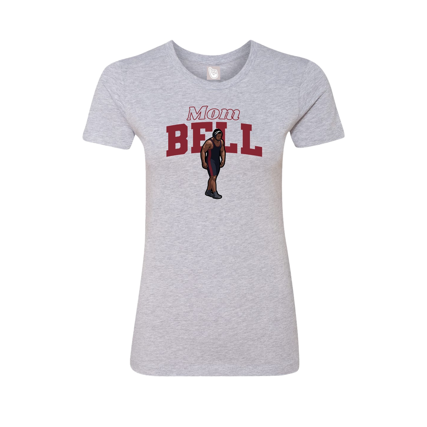 Womens Tee — Mothers Day Block in Grey