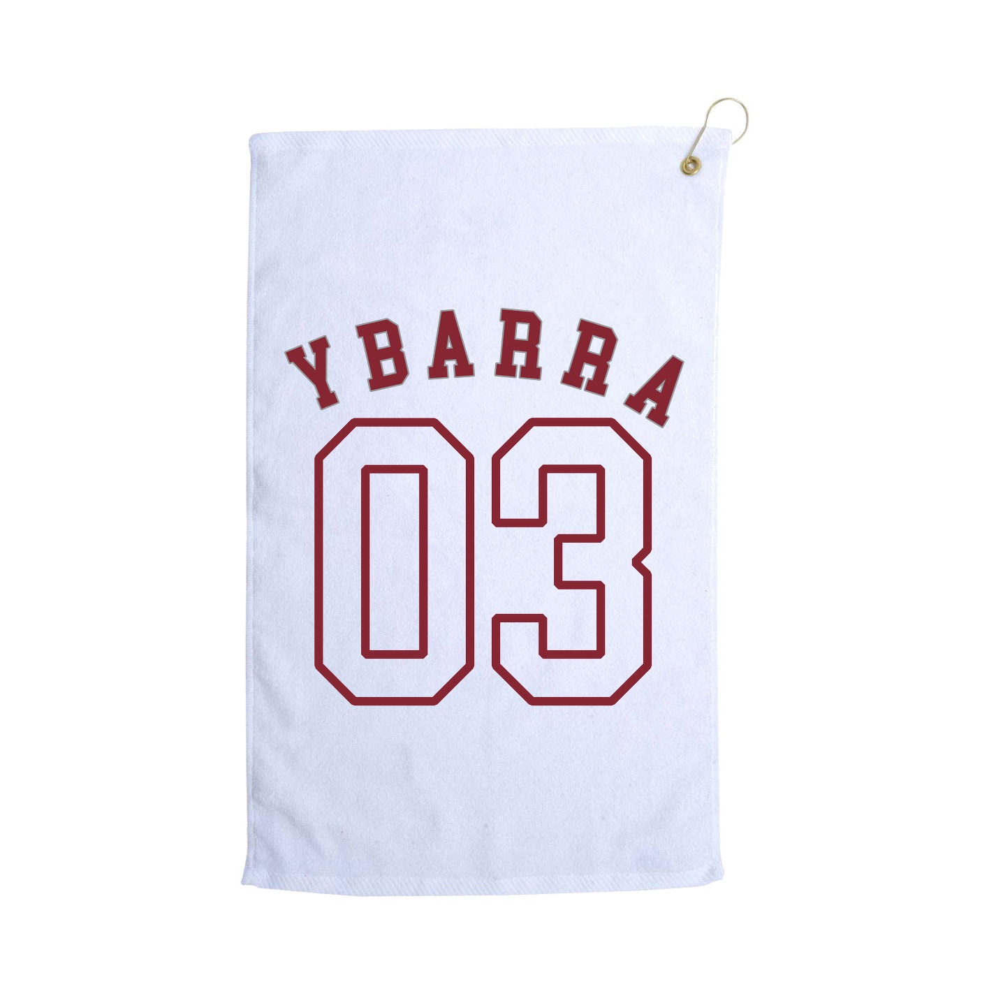 Golf Towel — Shirsey Arch in White