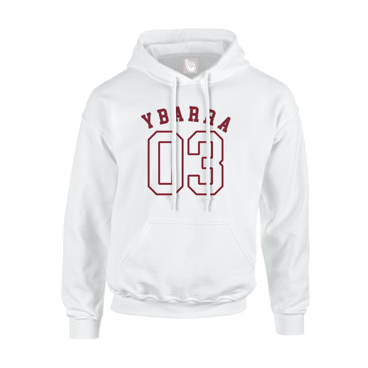 Hoodie — Shirsey Arch in White
