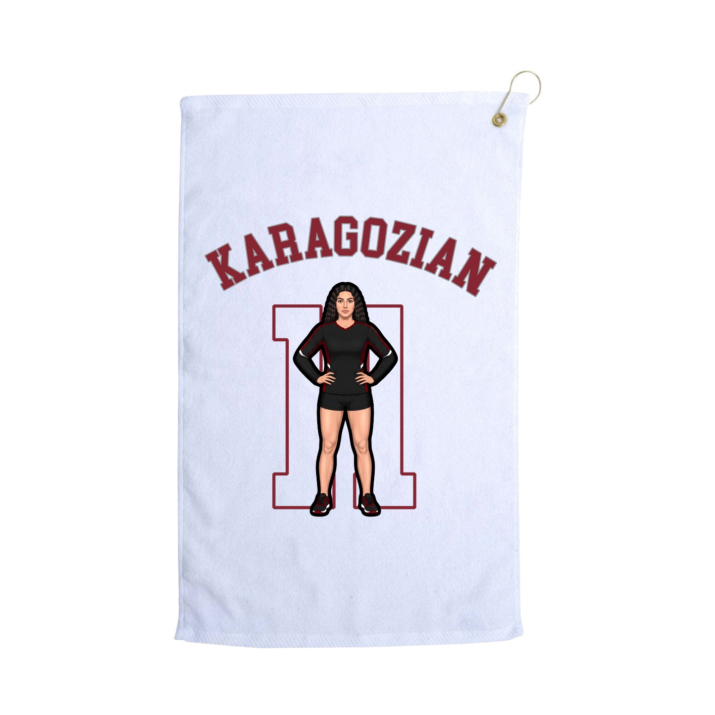Golf Towel — Shirsey Arch in White
