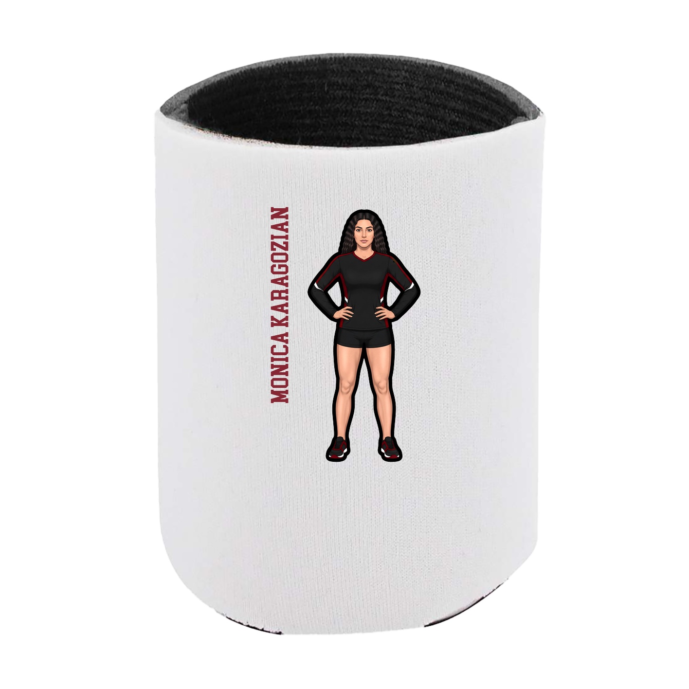 Can Holder — Name Vertical in White