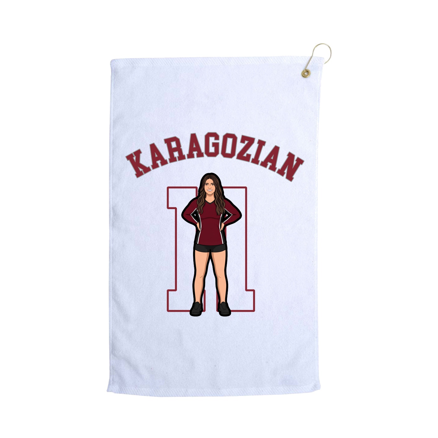Golf Towel — Shirsey Arch in White