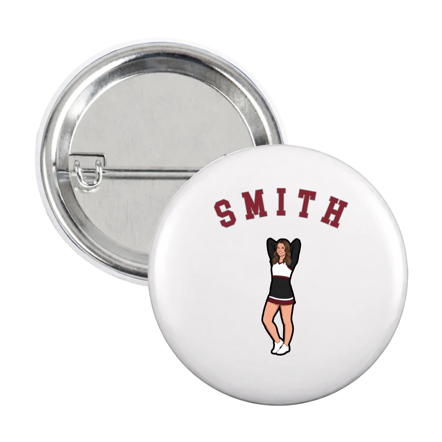 Game Day Button — Shirsey Arch in White