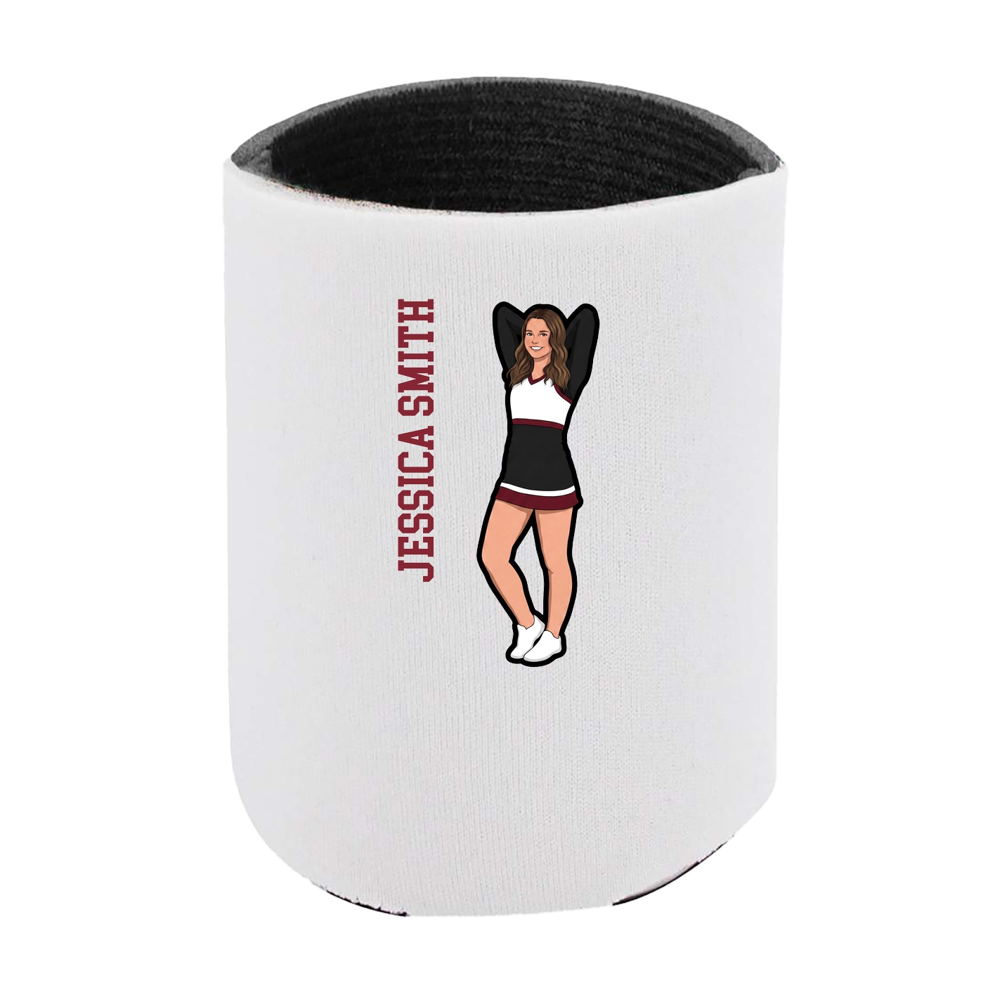 Can Holder — Name Vertical in White
