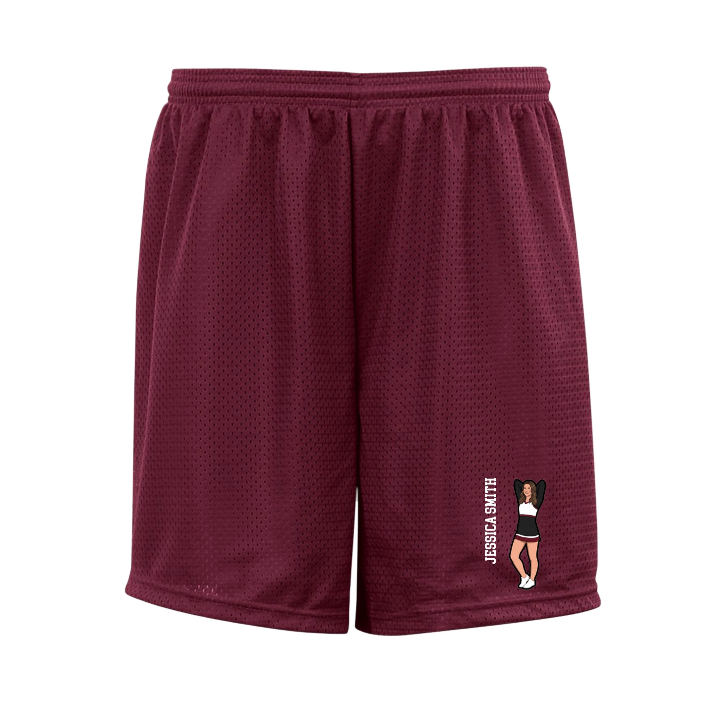 Shorts — Name Vertical in Cardinal