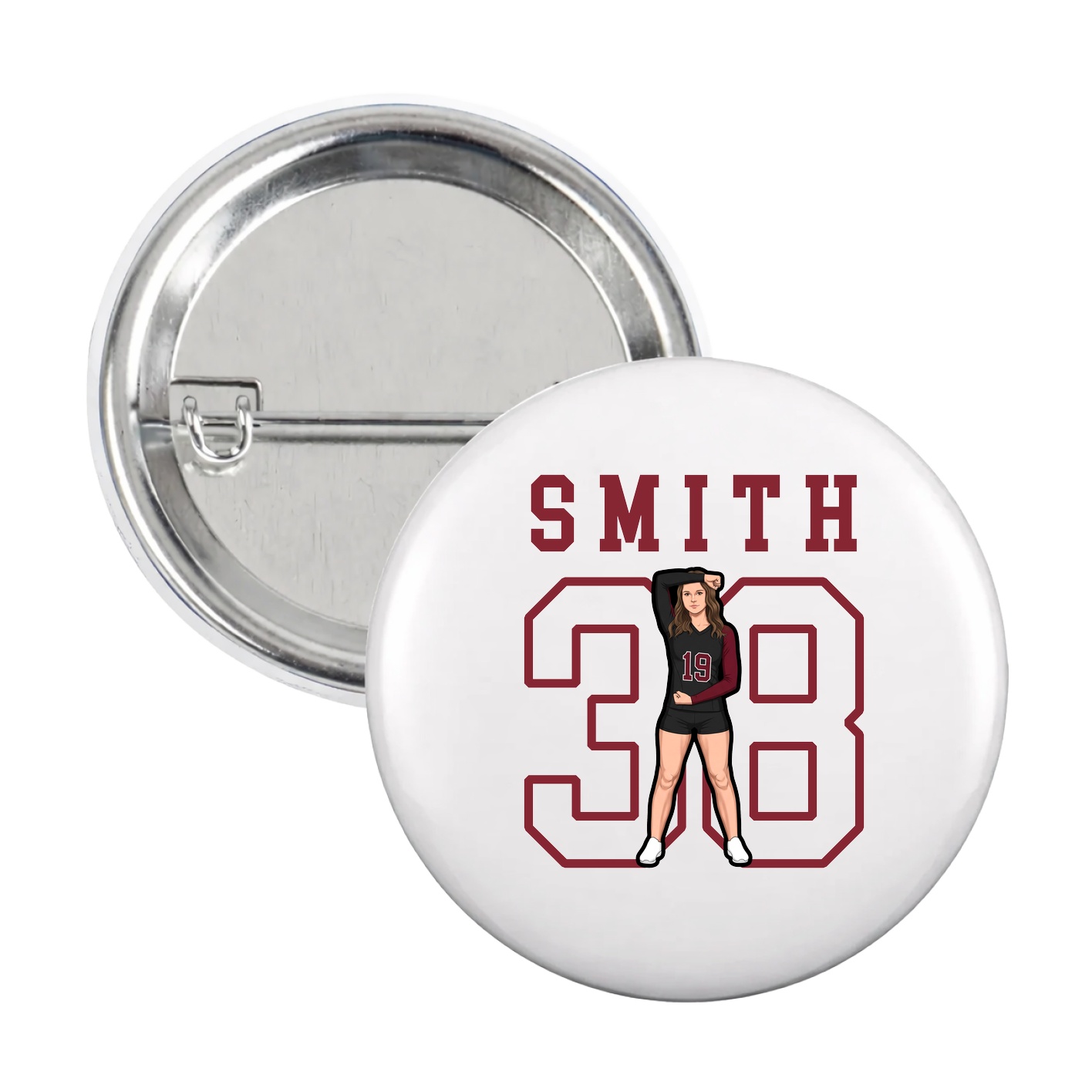 Game Day Button — Shirsey in White
