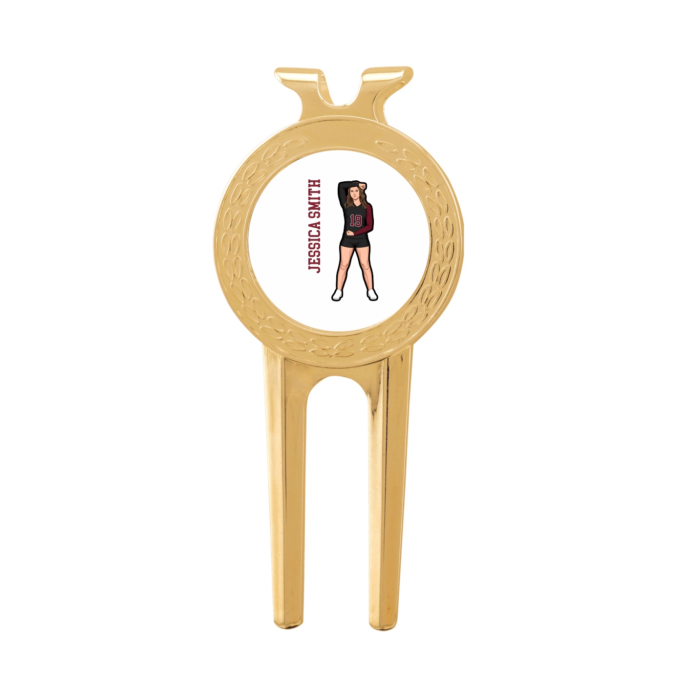 Divot Tool with Ball Marker — Name Vertical in Classic
