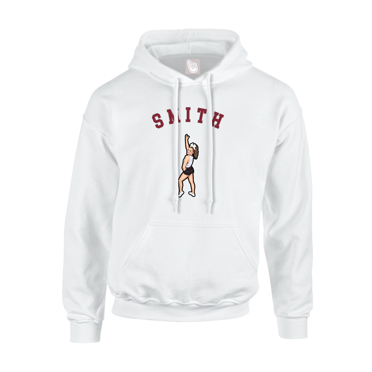 Hoodie — Shirsey Arch in White