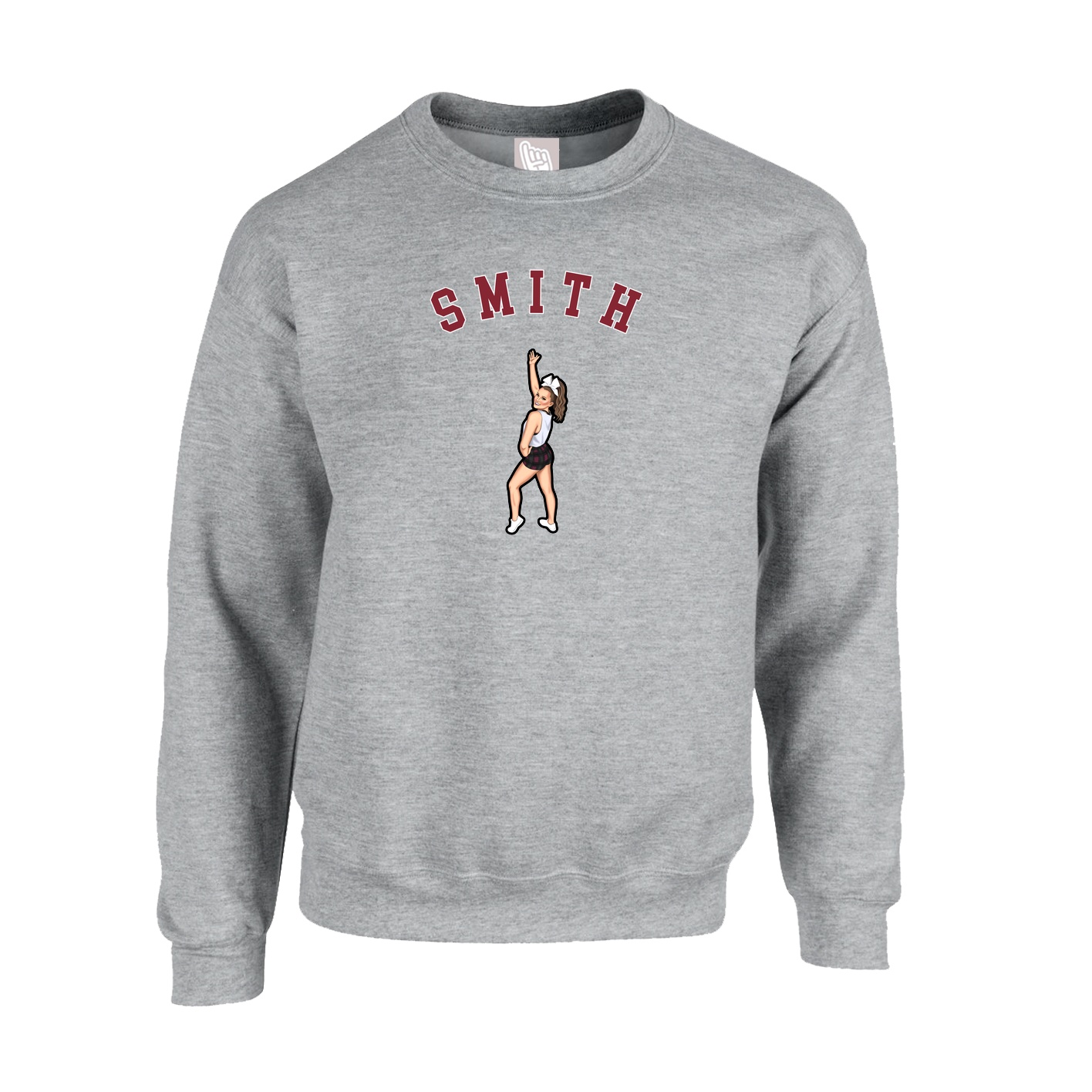 Fleece Crew — Shirsey Arch in Grey