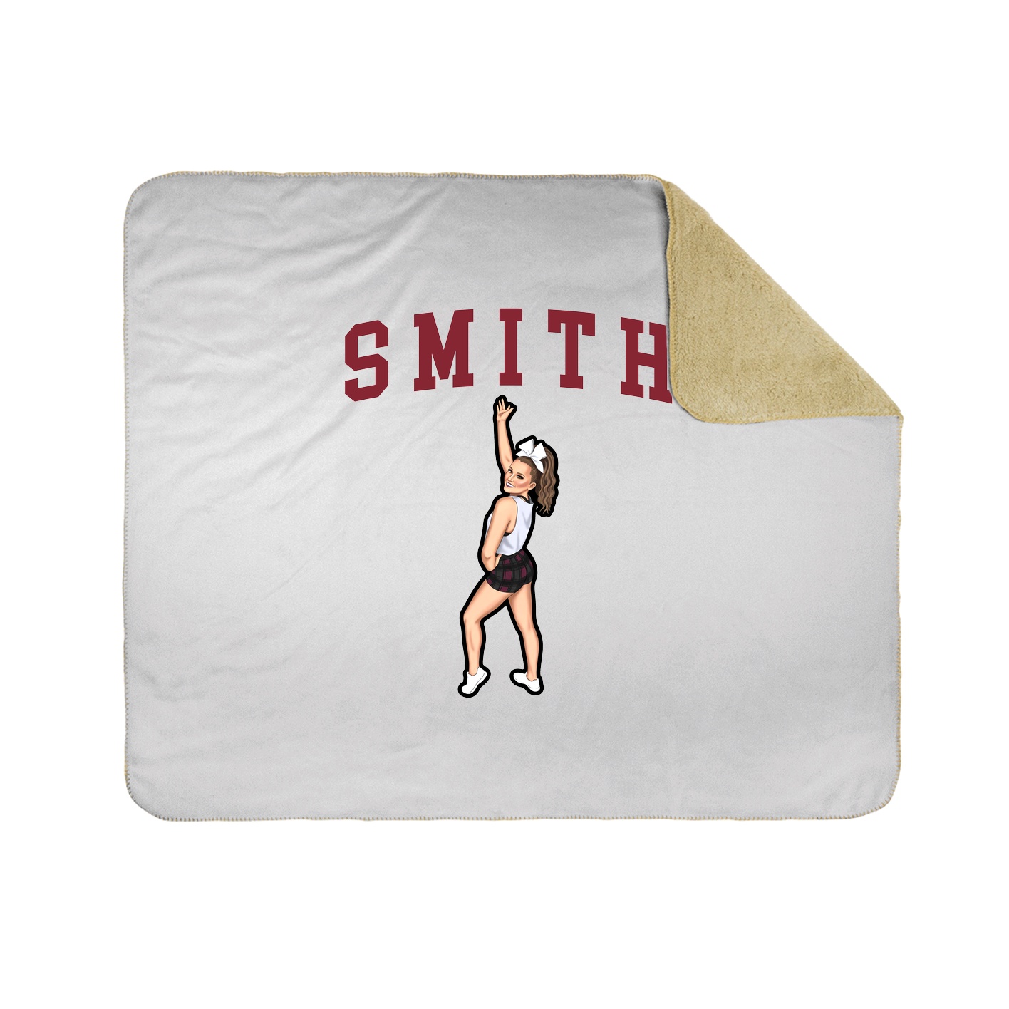 Throw Blanket — Shirsey in White