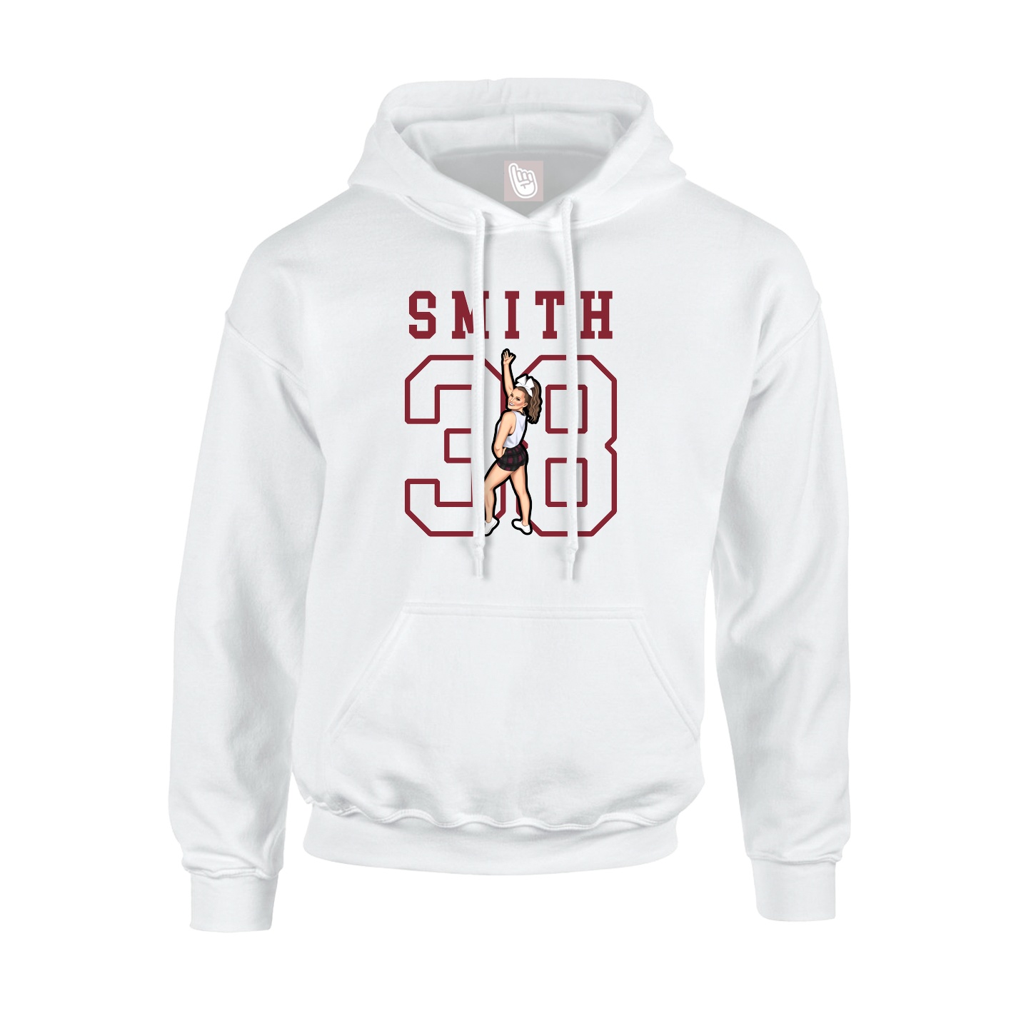 Hoodie — Shirsey in White