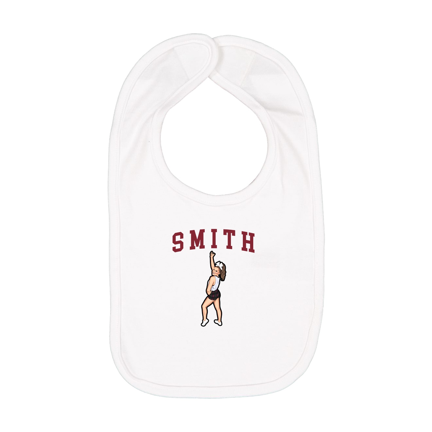 Infant Bib — Shirsey in White