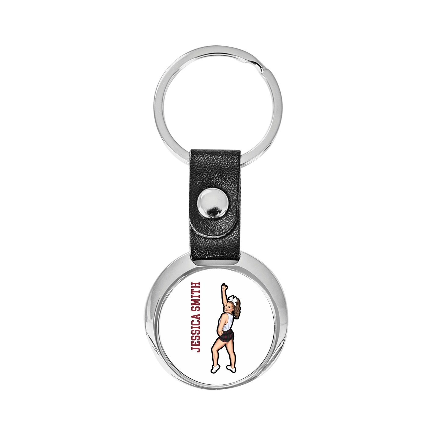 Key Chain — Name Vertical in Classic