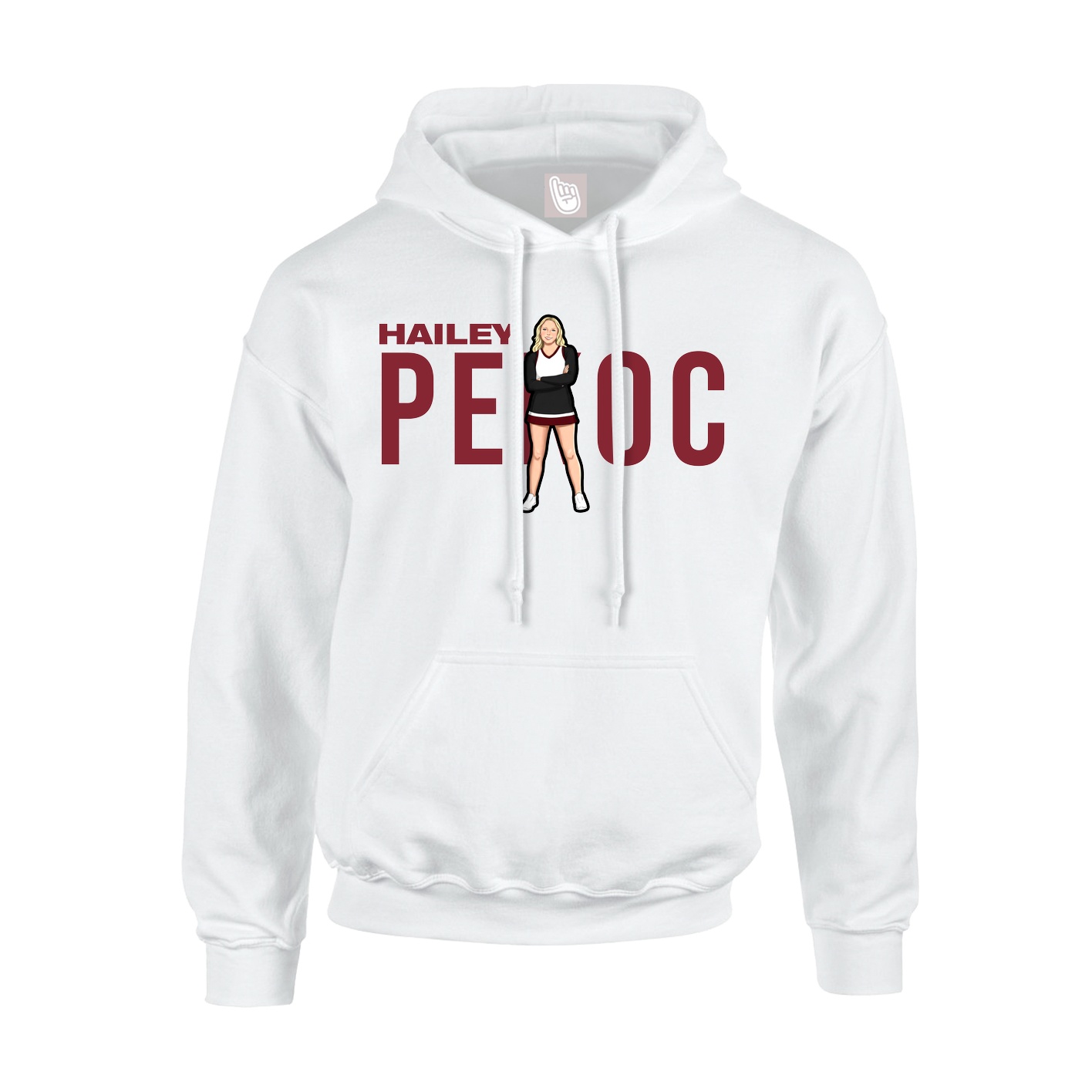 Hoodie — Player Name in White