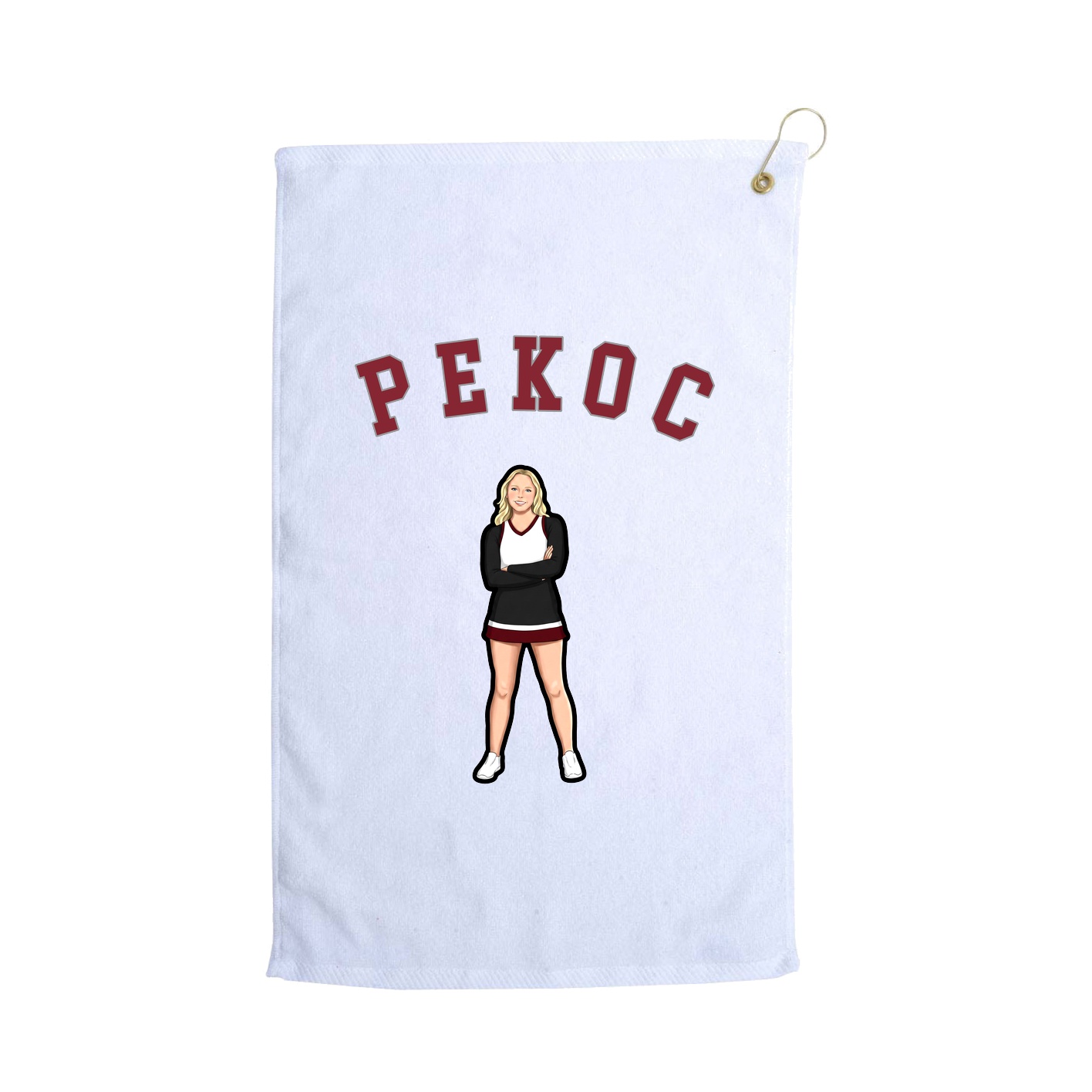 Golf Towel — Shirsey Arch in White