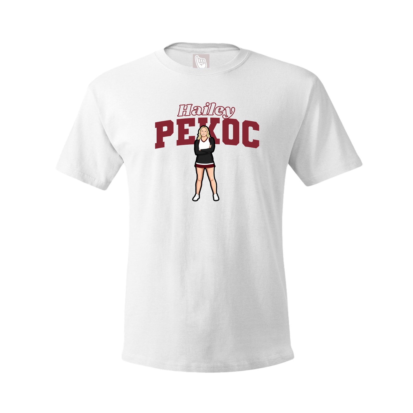 Tee — Name Arch in White