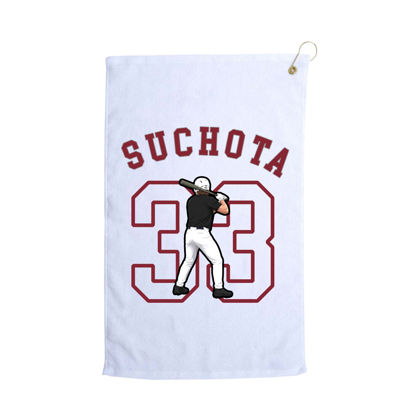 Golf Towel — Shirsey Arch in White