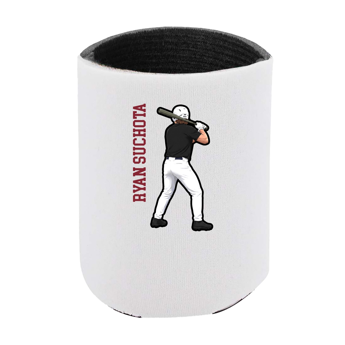 Can Holder — Name Vertical in White