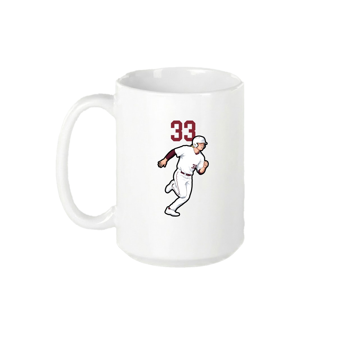 15oz Coffee Mug — Number Top in White
