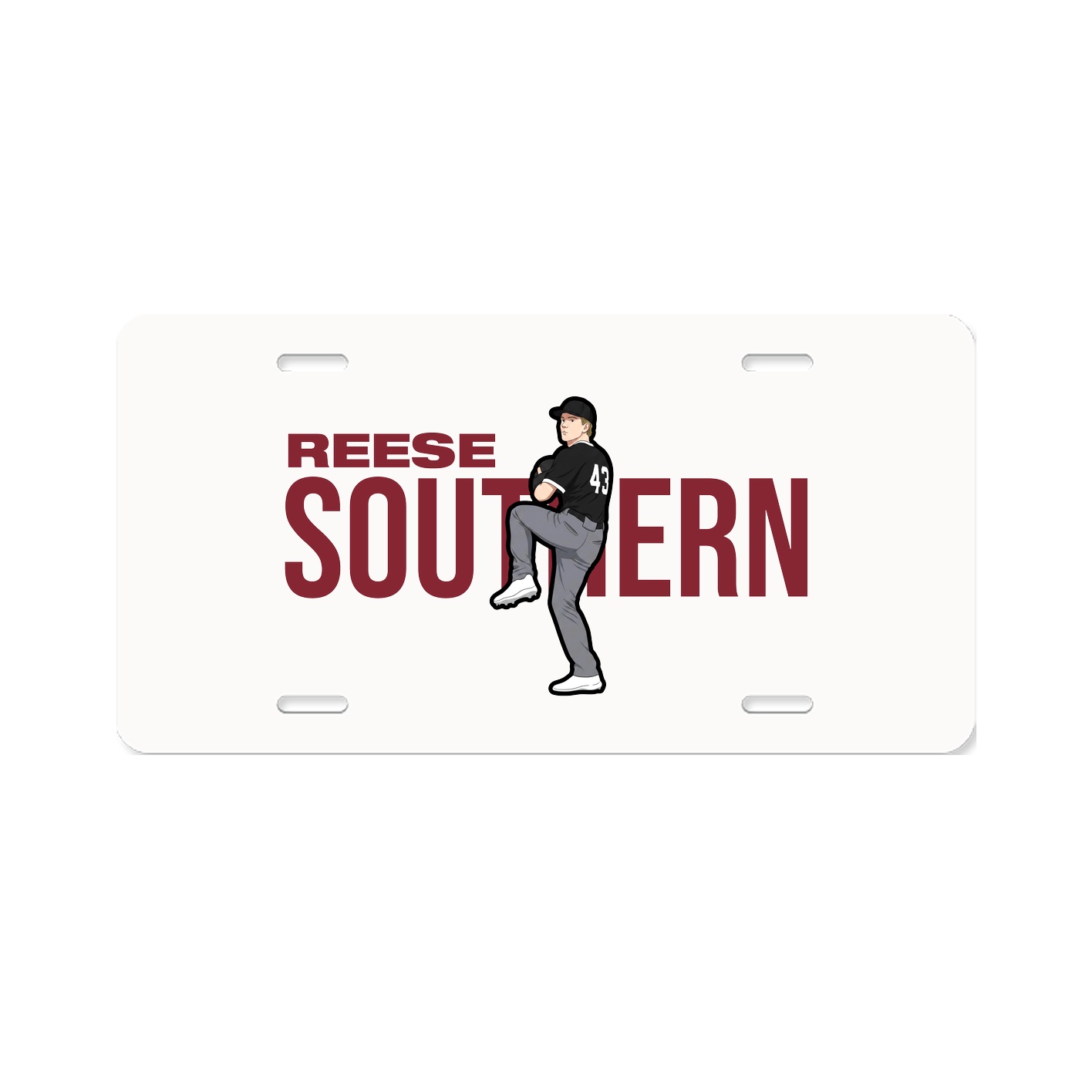 License Plate — Player Name in Classic