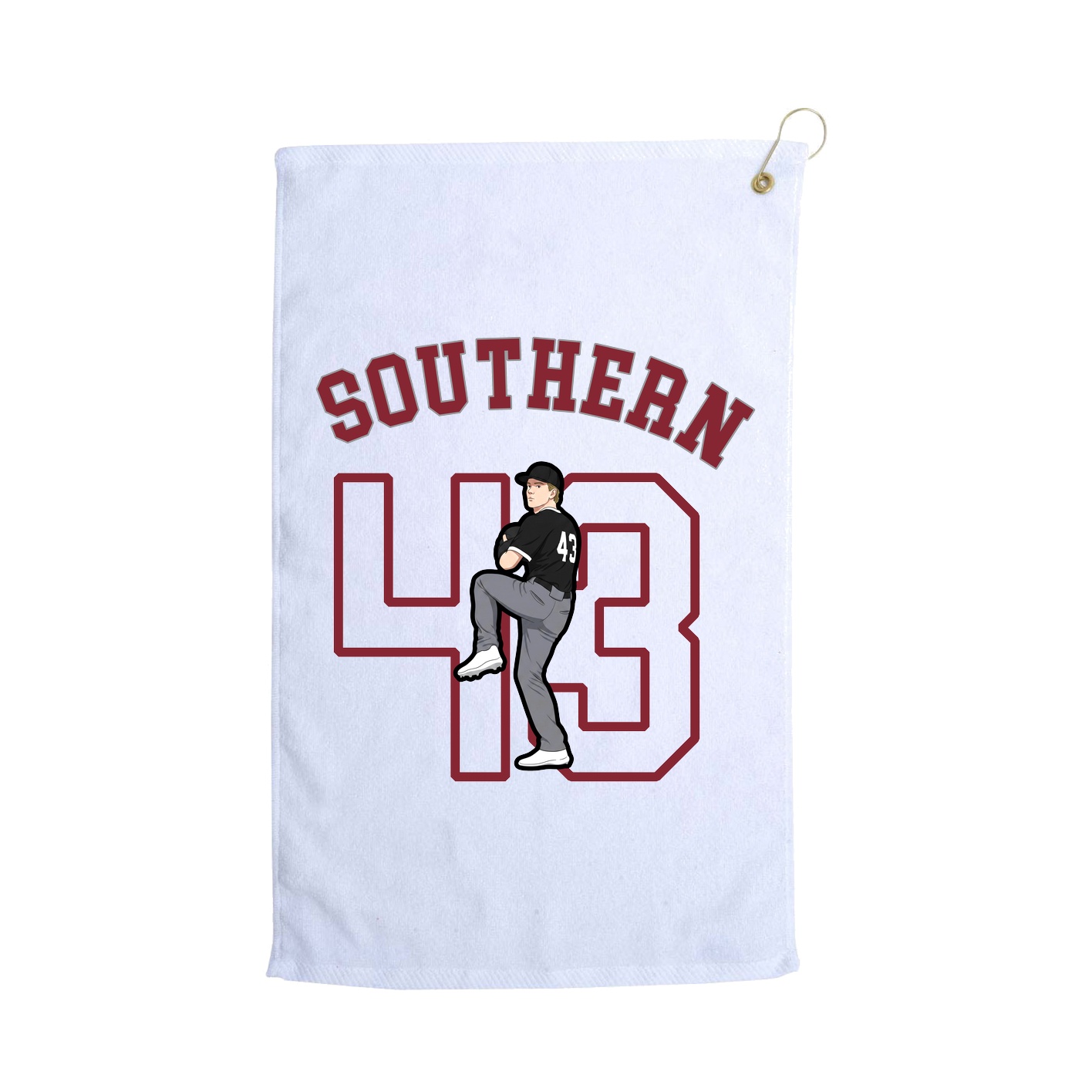 Golf Towel — Shirsey Arch in White