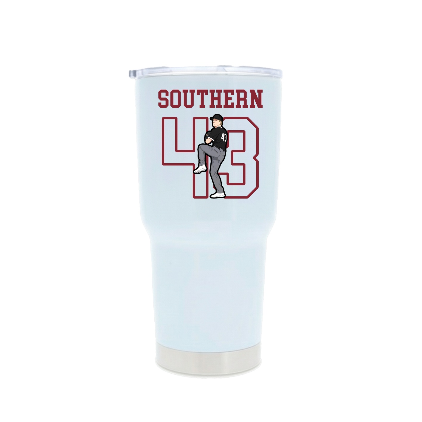 30oz Stainless Steel Tumbler — Shirsey in White