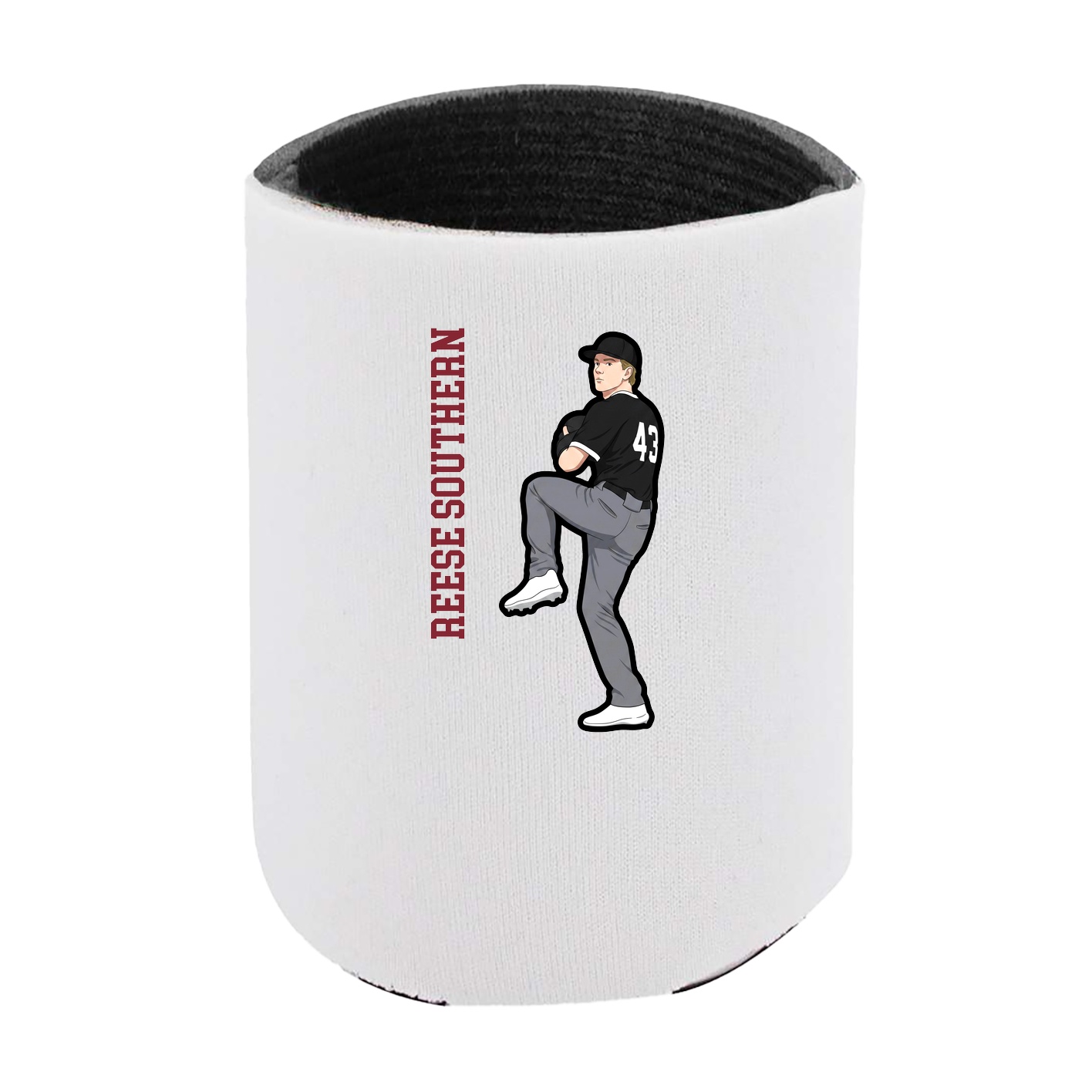 Can Holder — Name Vertical in White