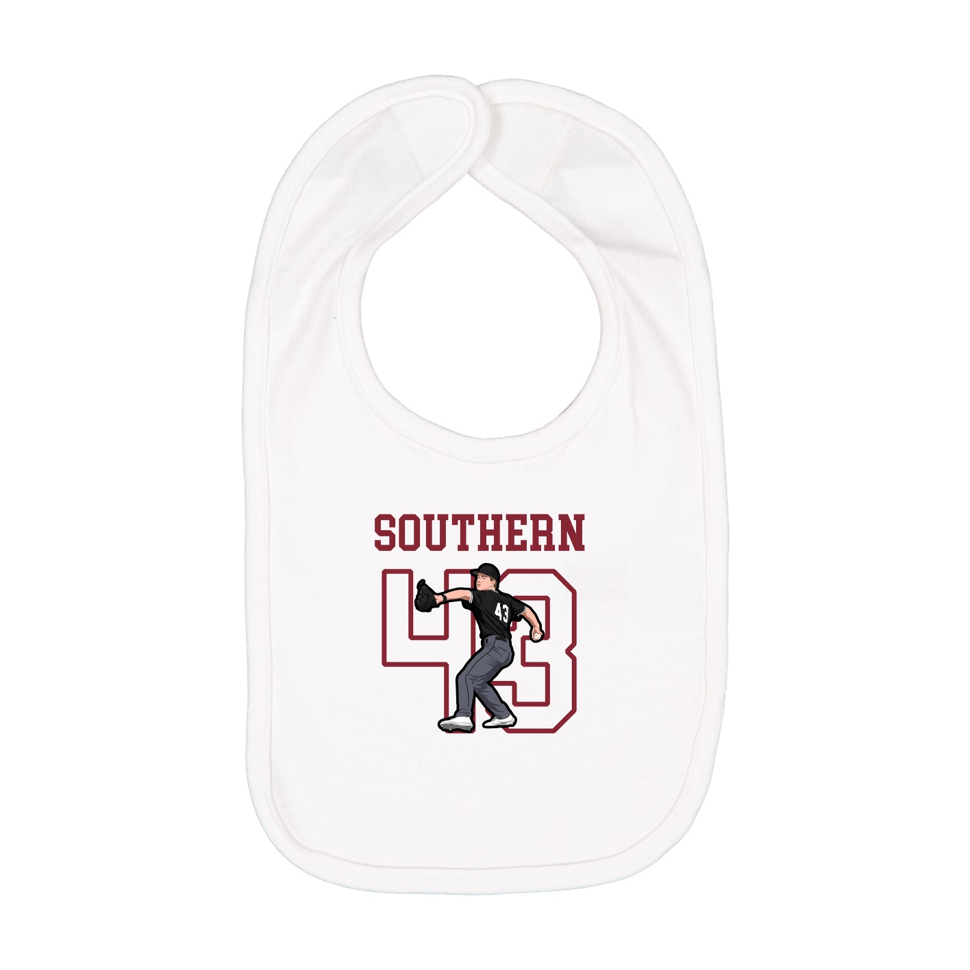 Infant Bib — Shirsey in White
