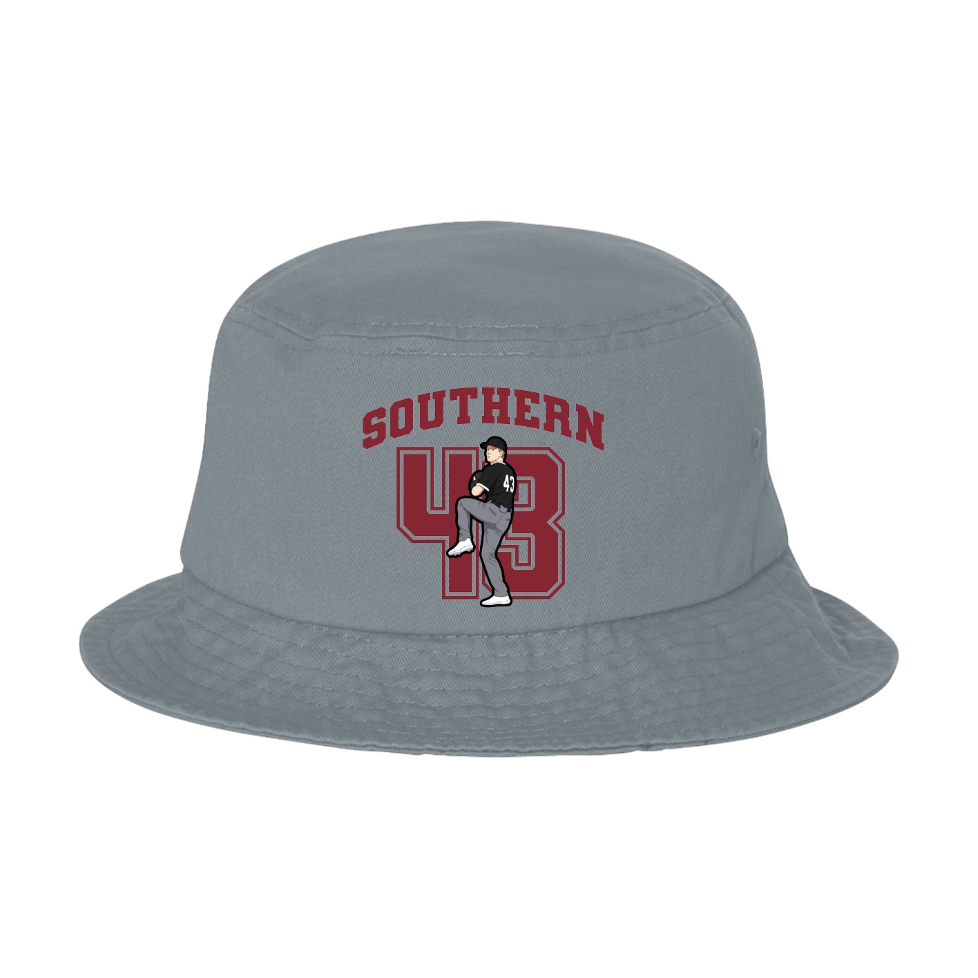 Bucket Cap — Number in Grey