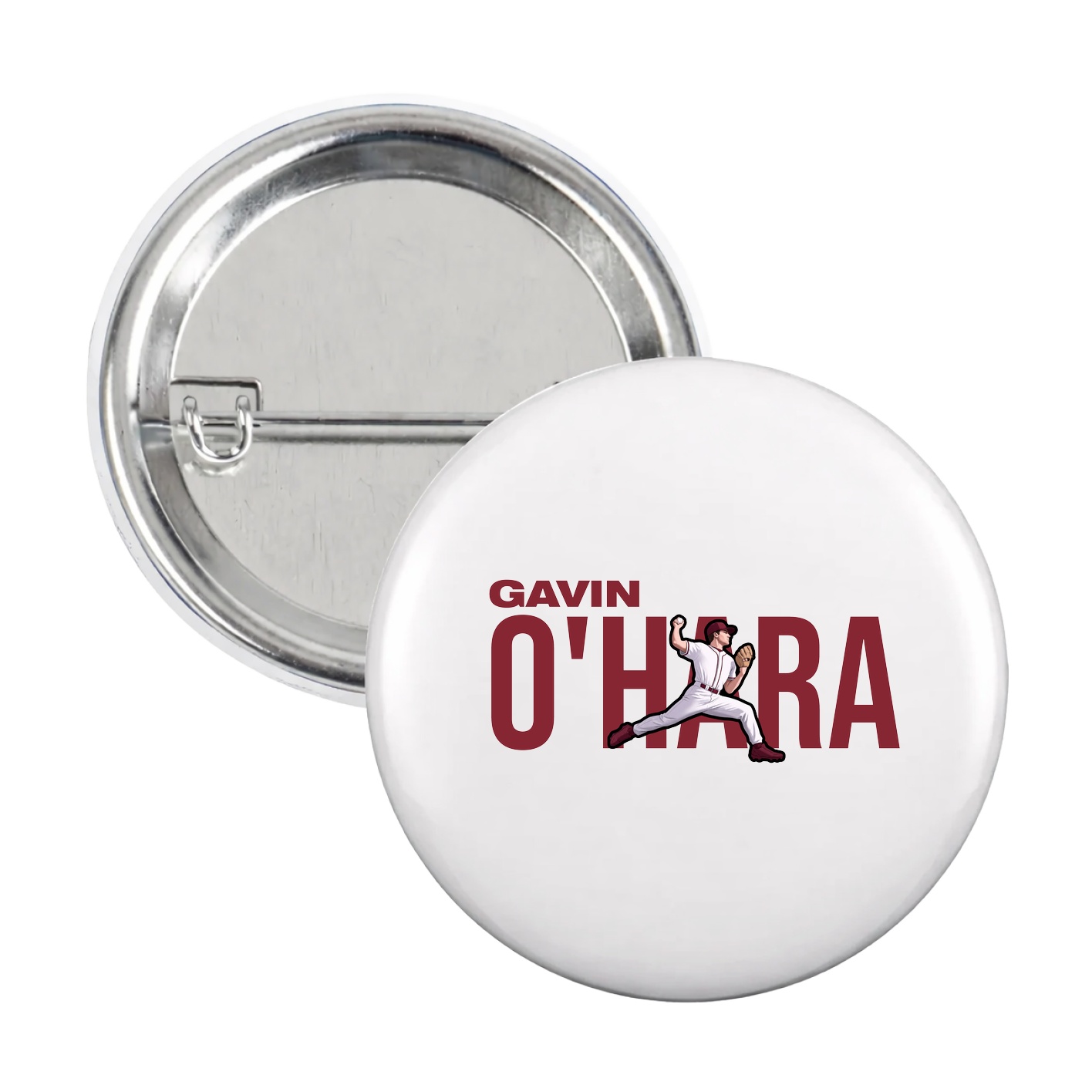 Game Day Button — Player Name in White