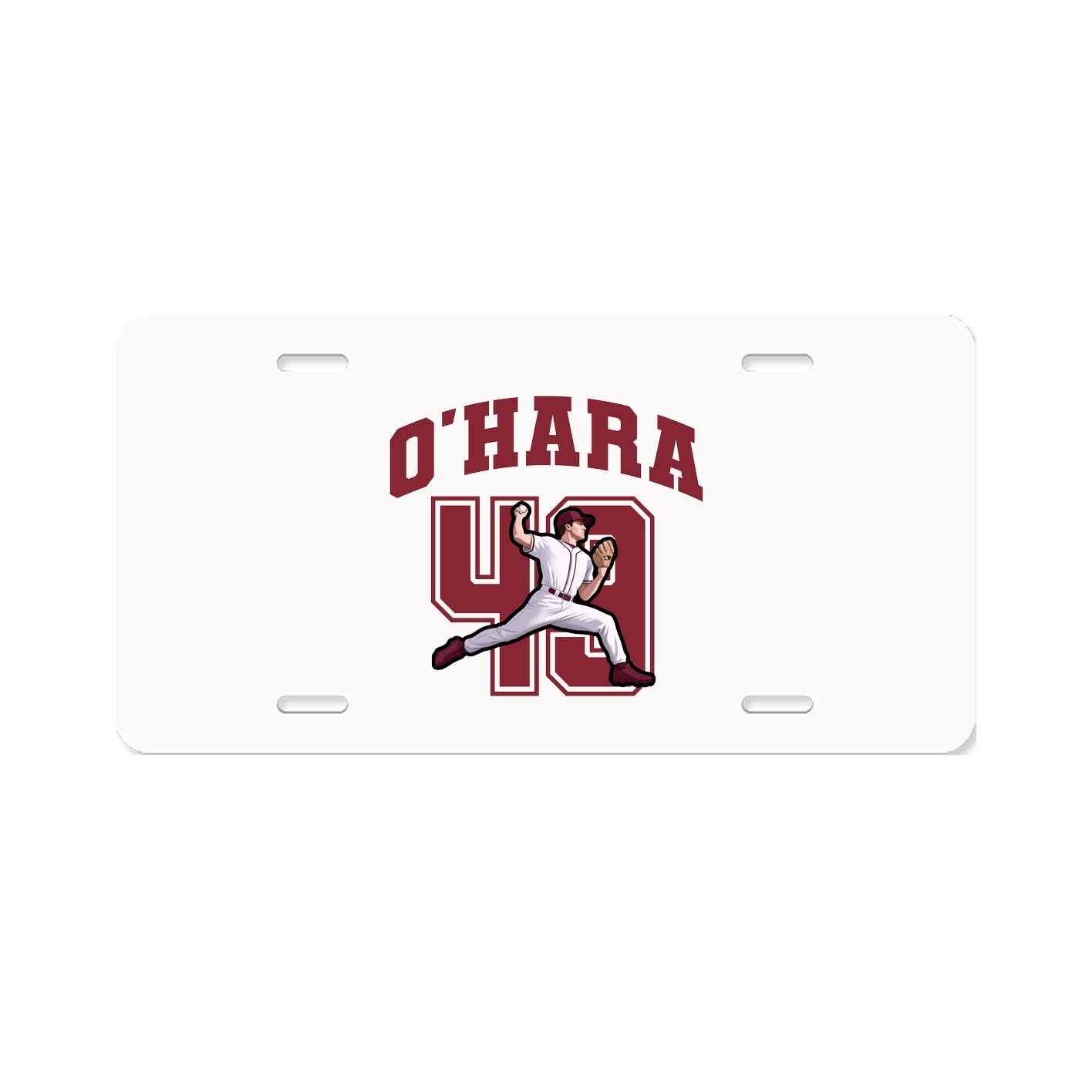License Plate — Number in Classic